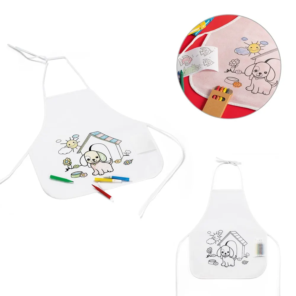 NILO. Delantal infantil para colorear en tejido sin tejer (80 g/m²)