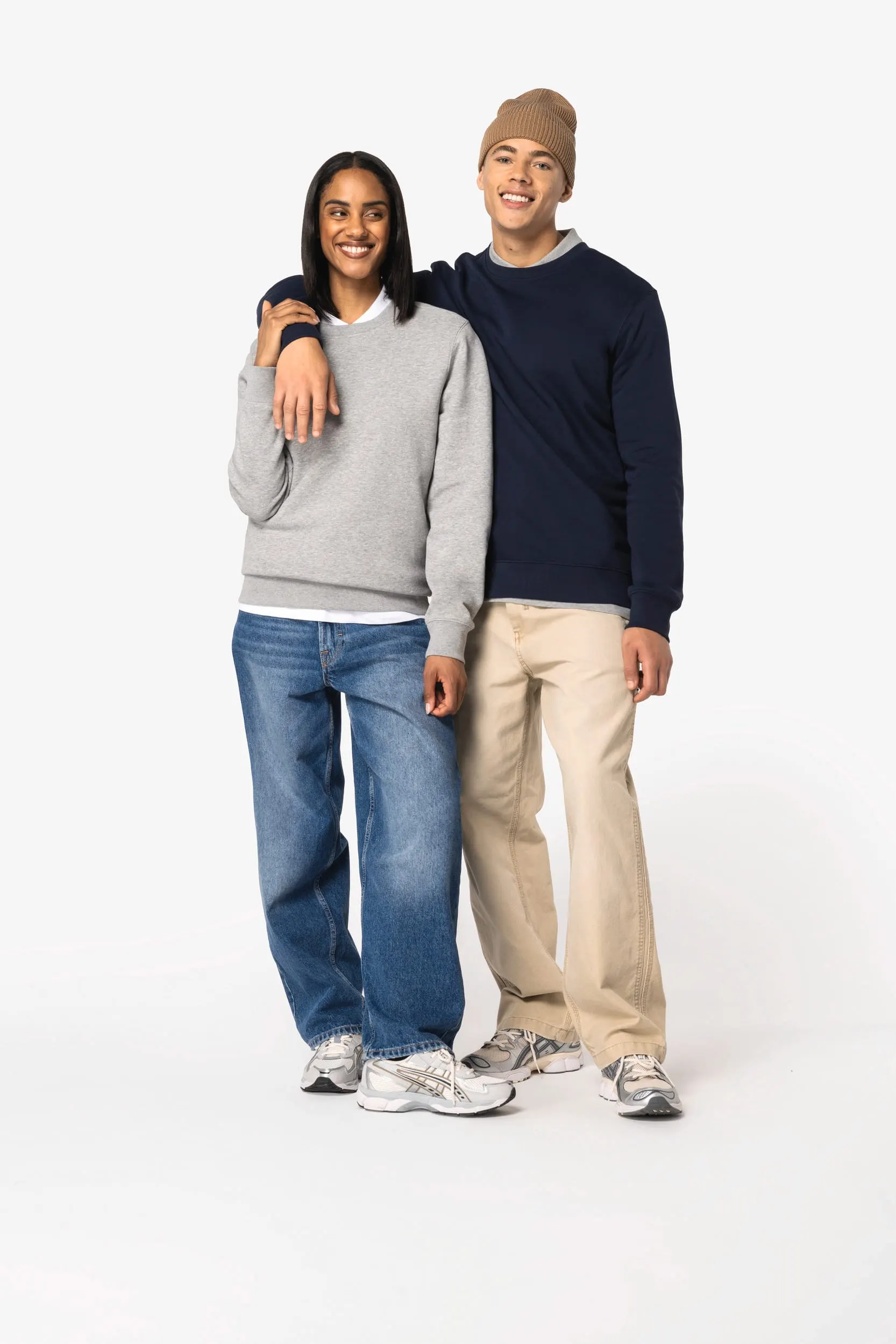 Sudadera ecorresponsable cuello redondo unisex