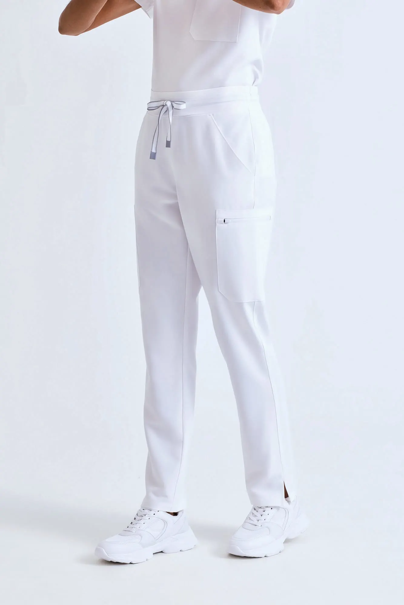 Pantalón tipo cargo elástico mujer