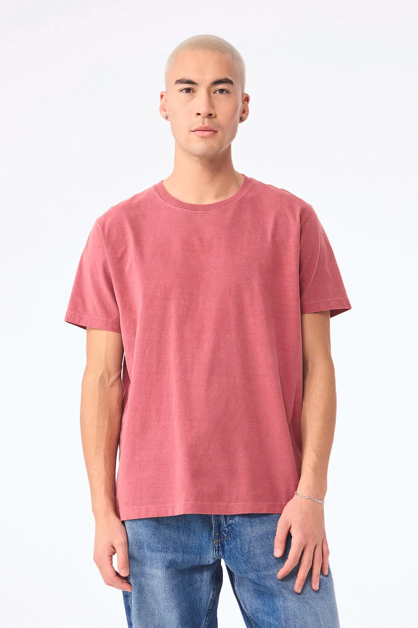 Camiseta de efecto lavado gruesa unisex