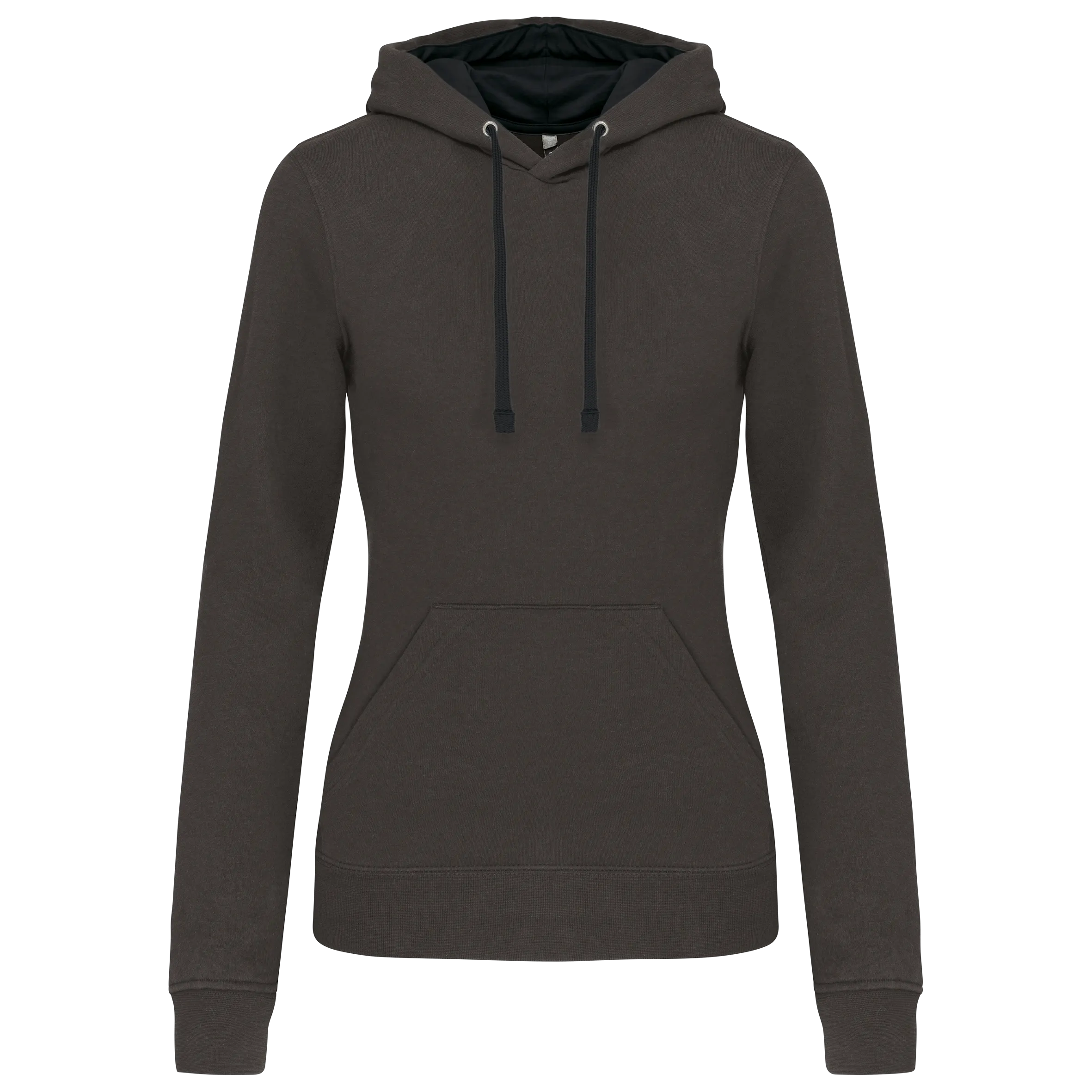 Sudadera capucha contrastada mujer