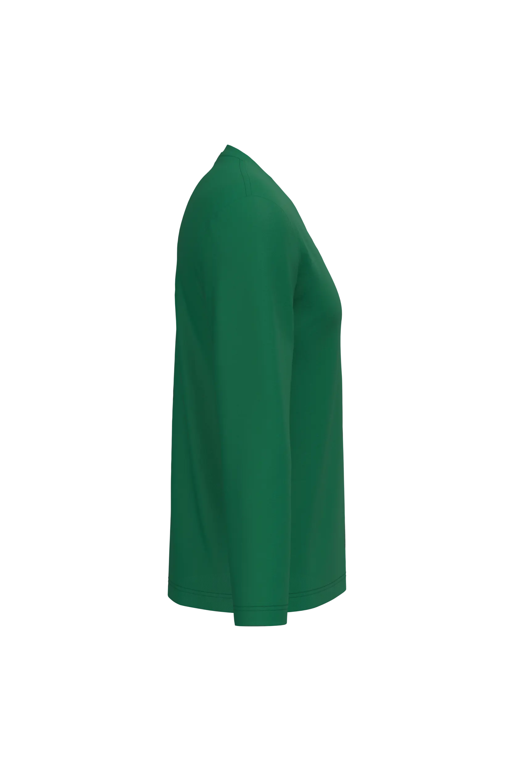 Camiseta manga larga y cuello de pico hombre