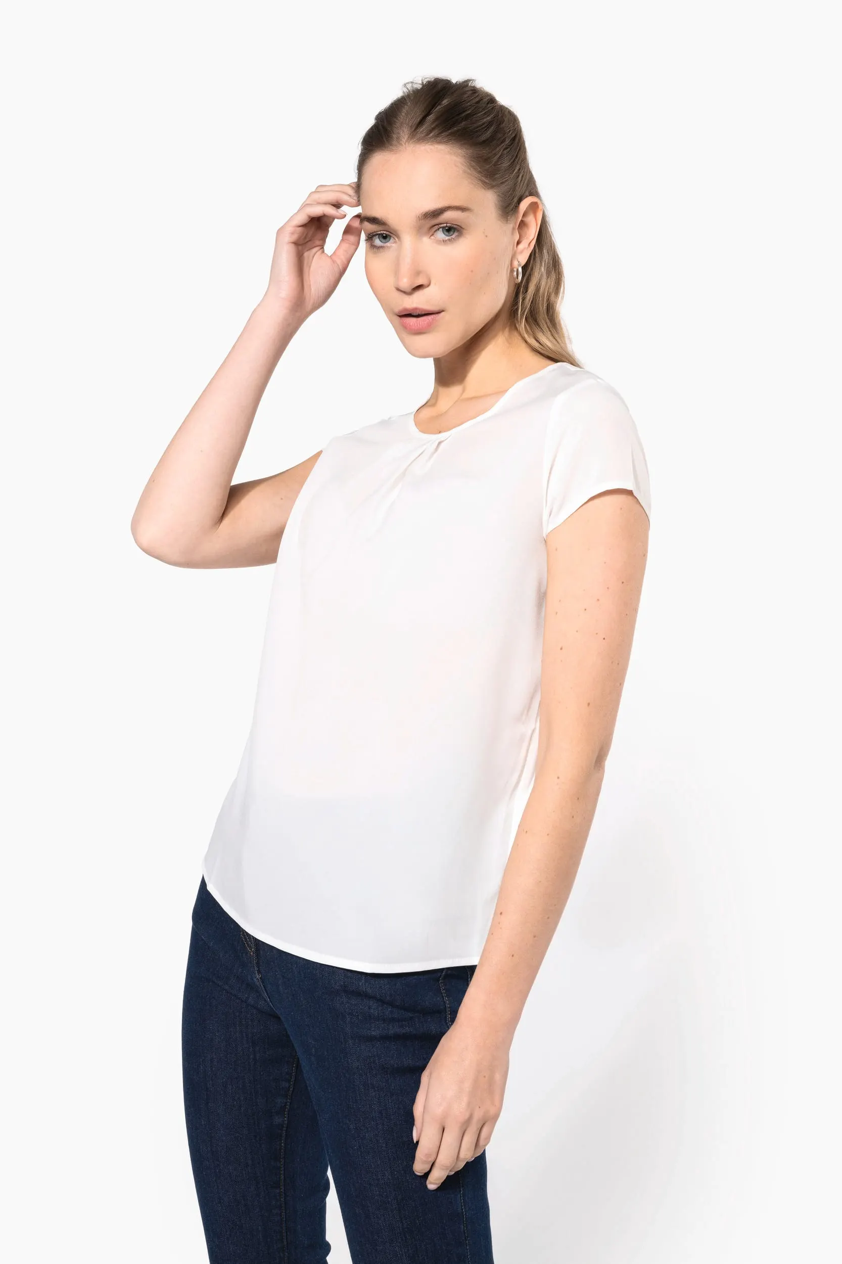 Blusa crepe mujer