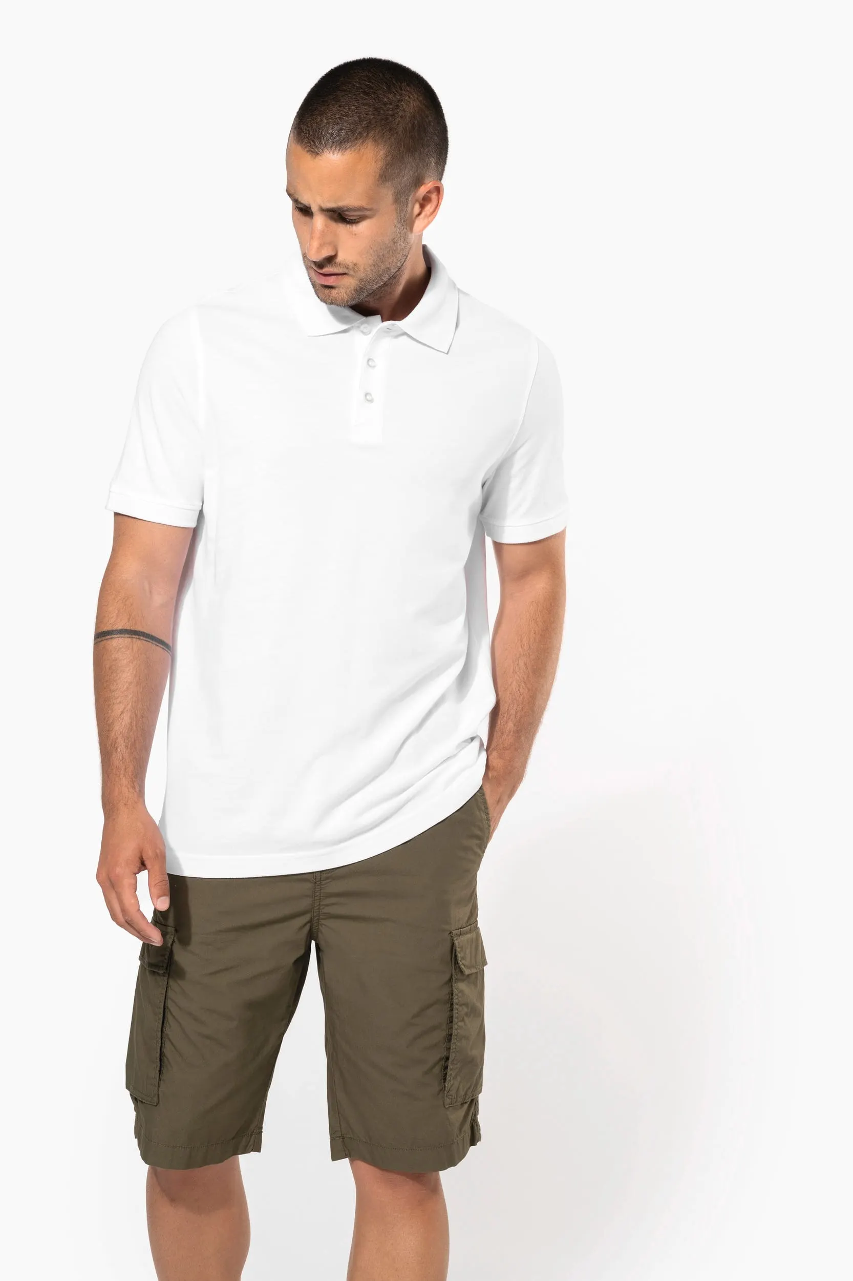 Bermuda ligera multibolsillos para hombre
