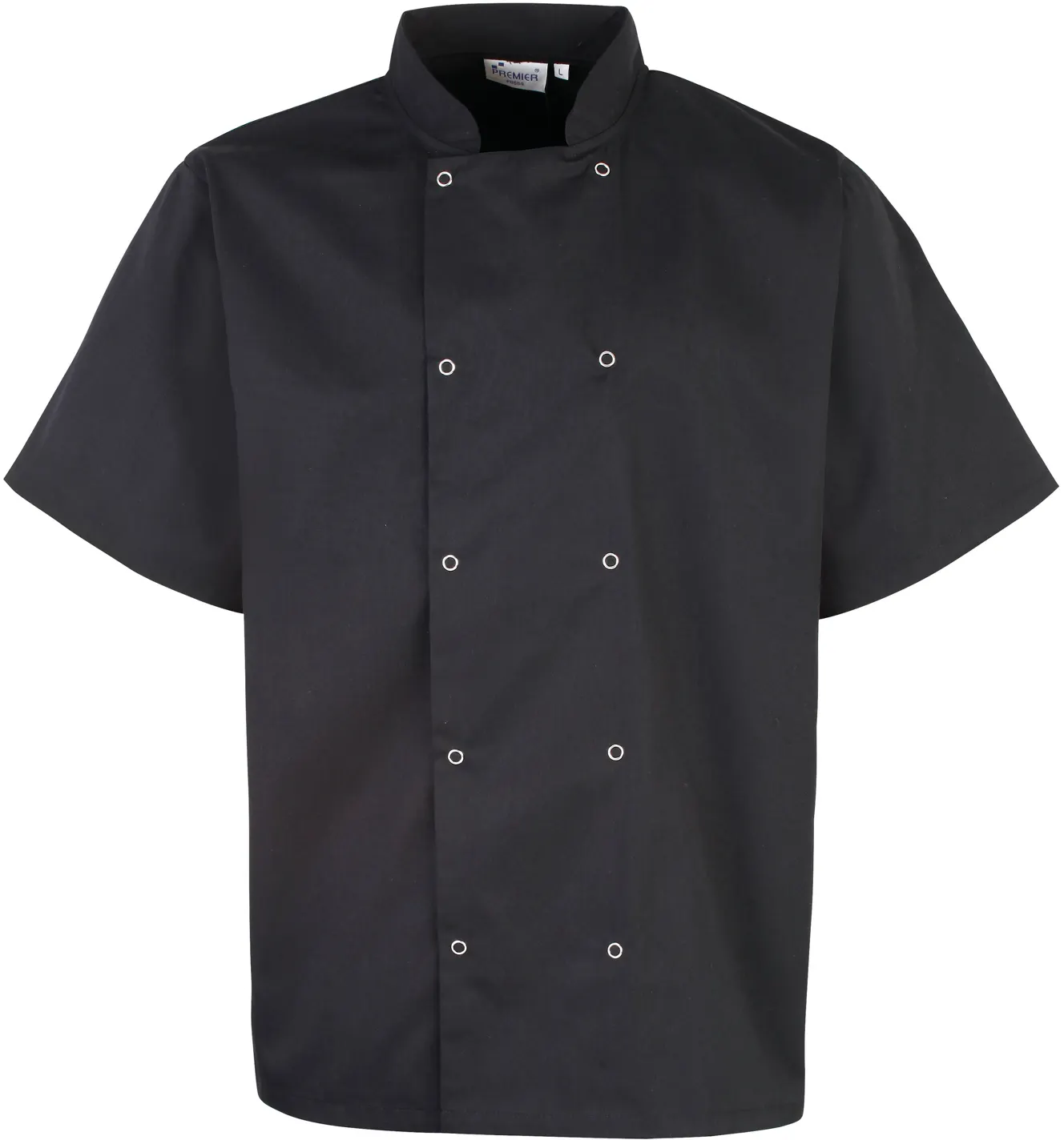 Chaqueta de cocina botones a presión manga corta