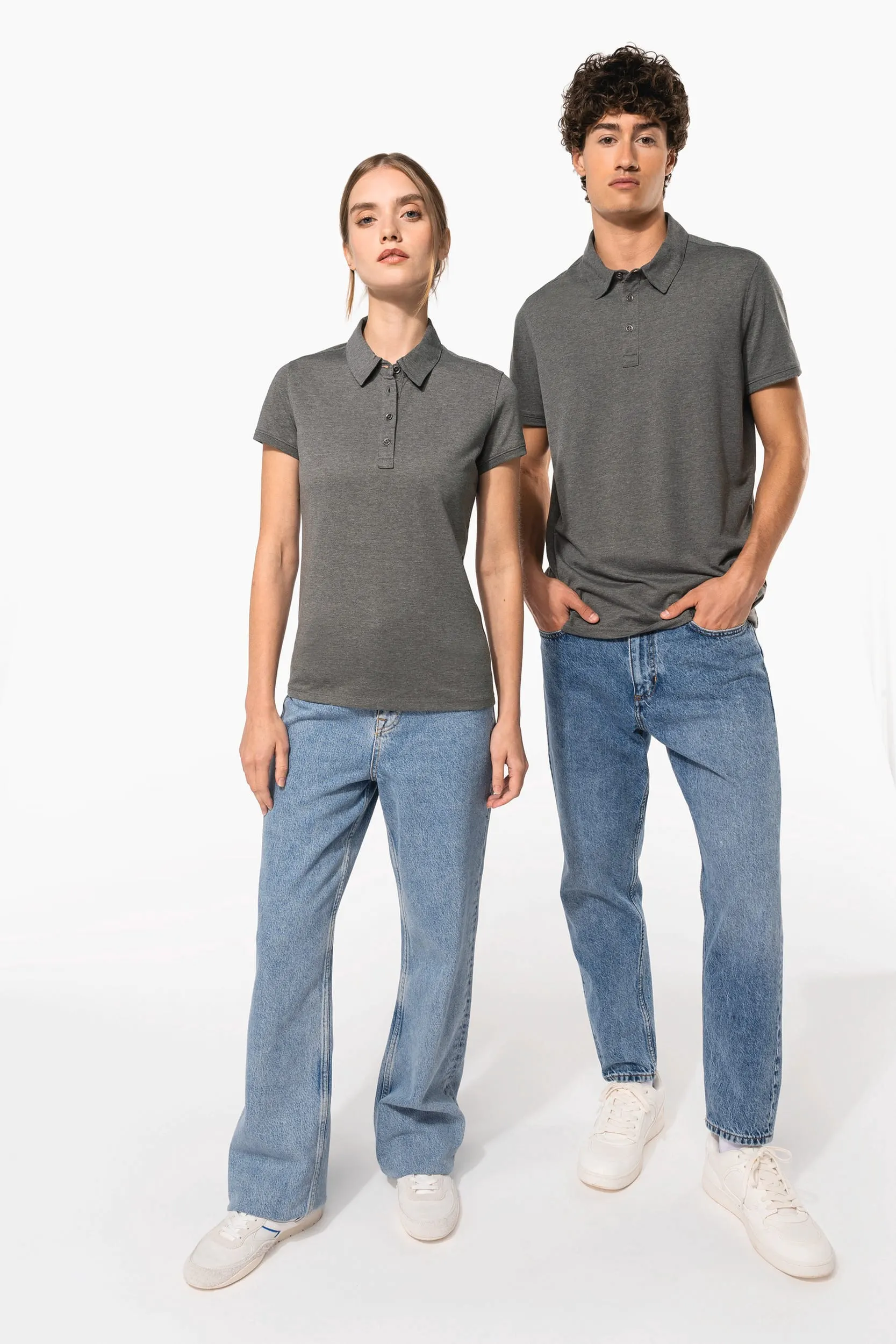 Polo jersey manga corta mujer