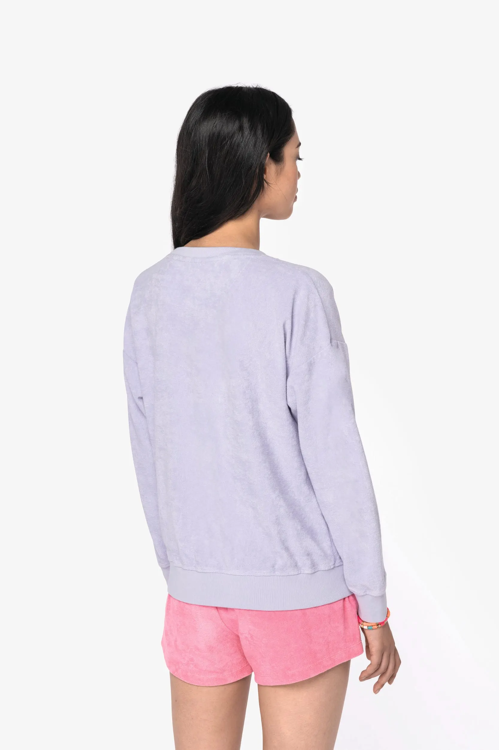 Sudadera ecorresponsable de rizo mujer