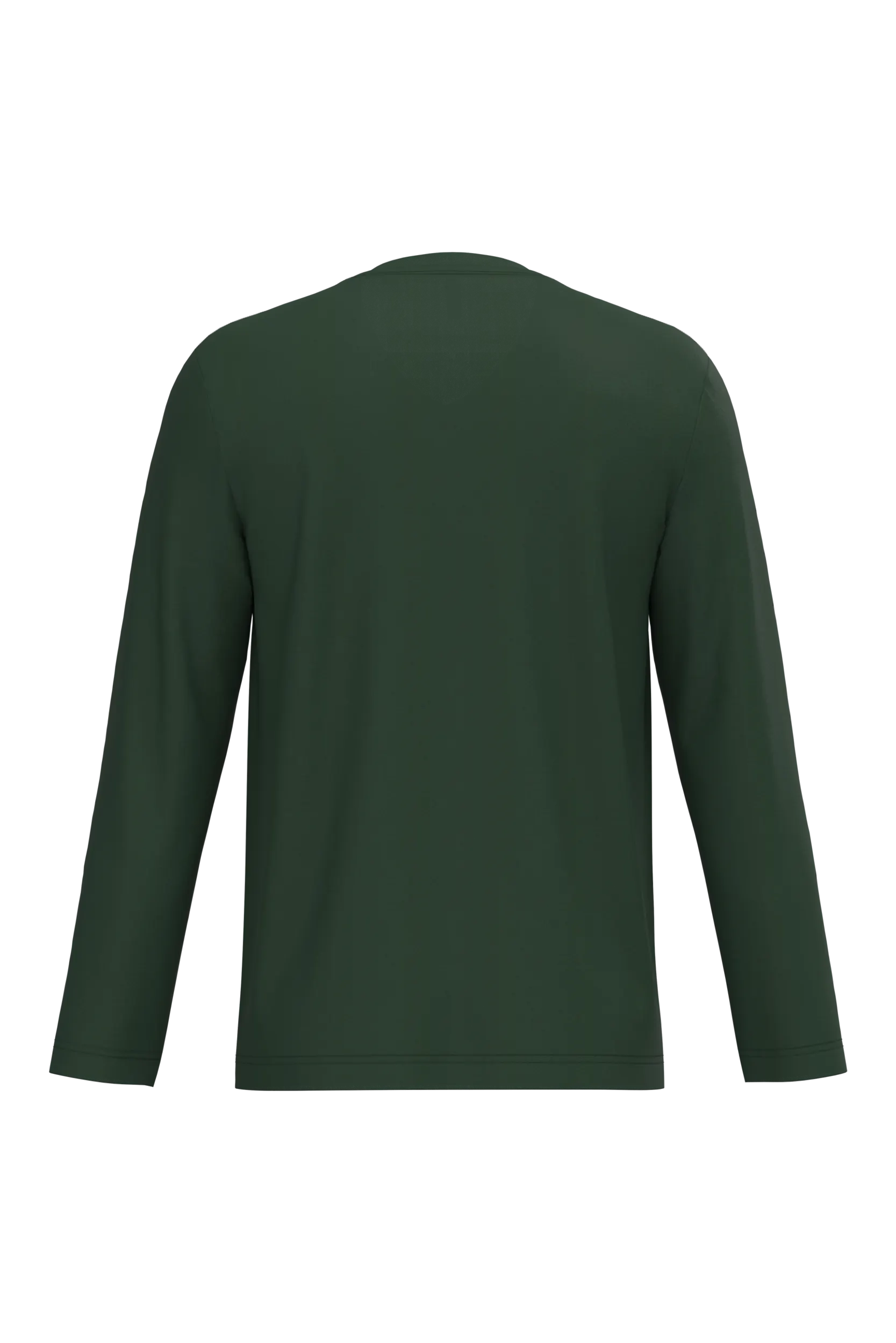 Camiseta manga larga y cuello de pico hombre