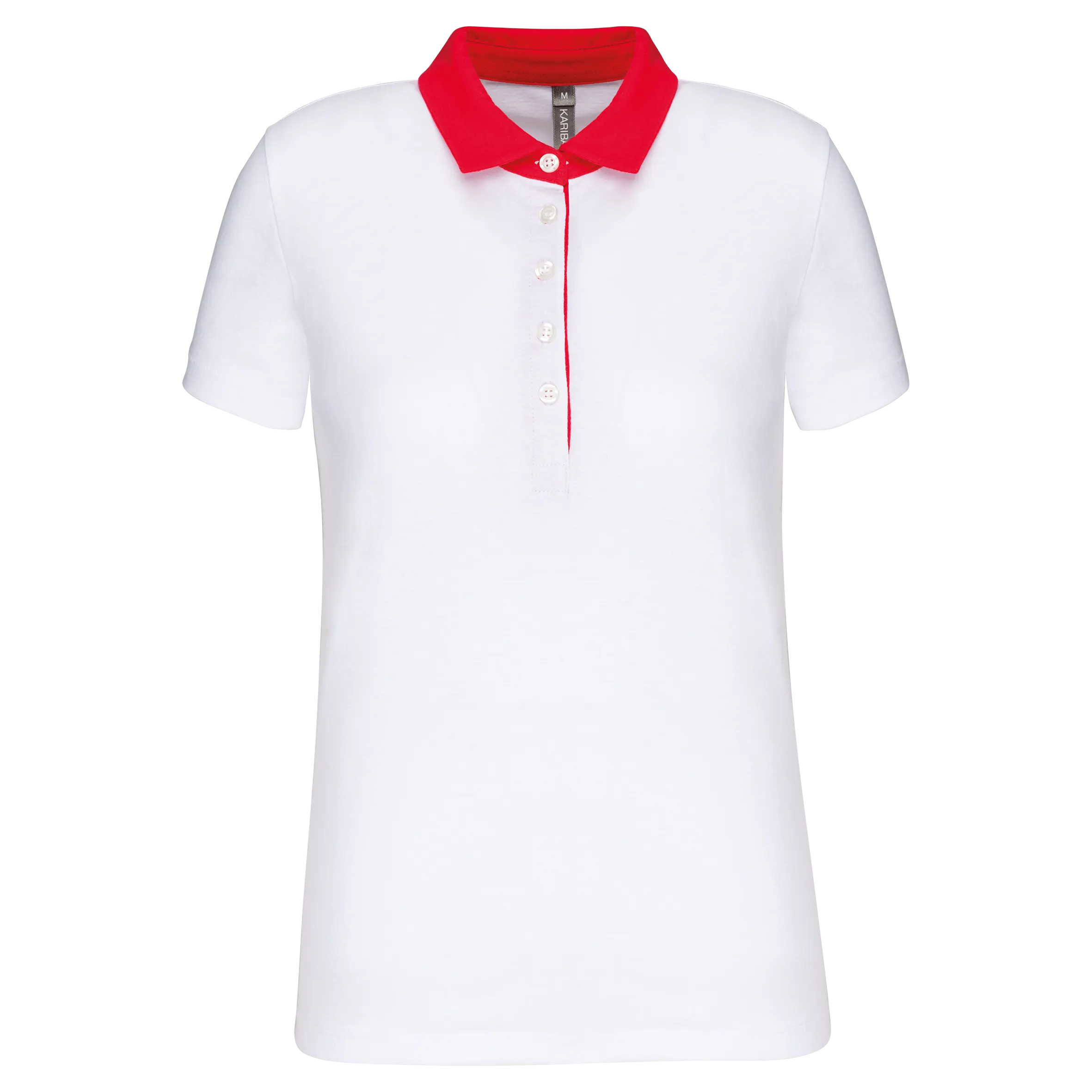Polo jersey bicolor mujer