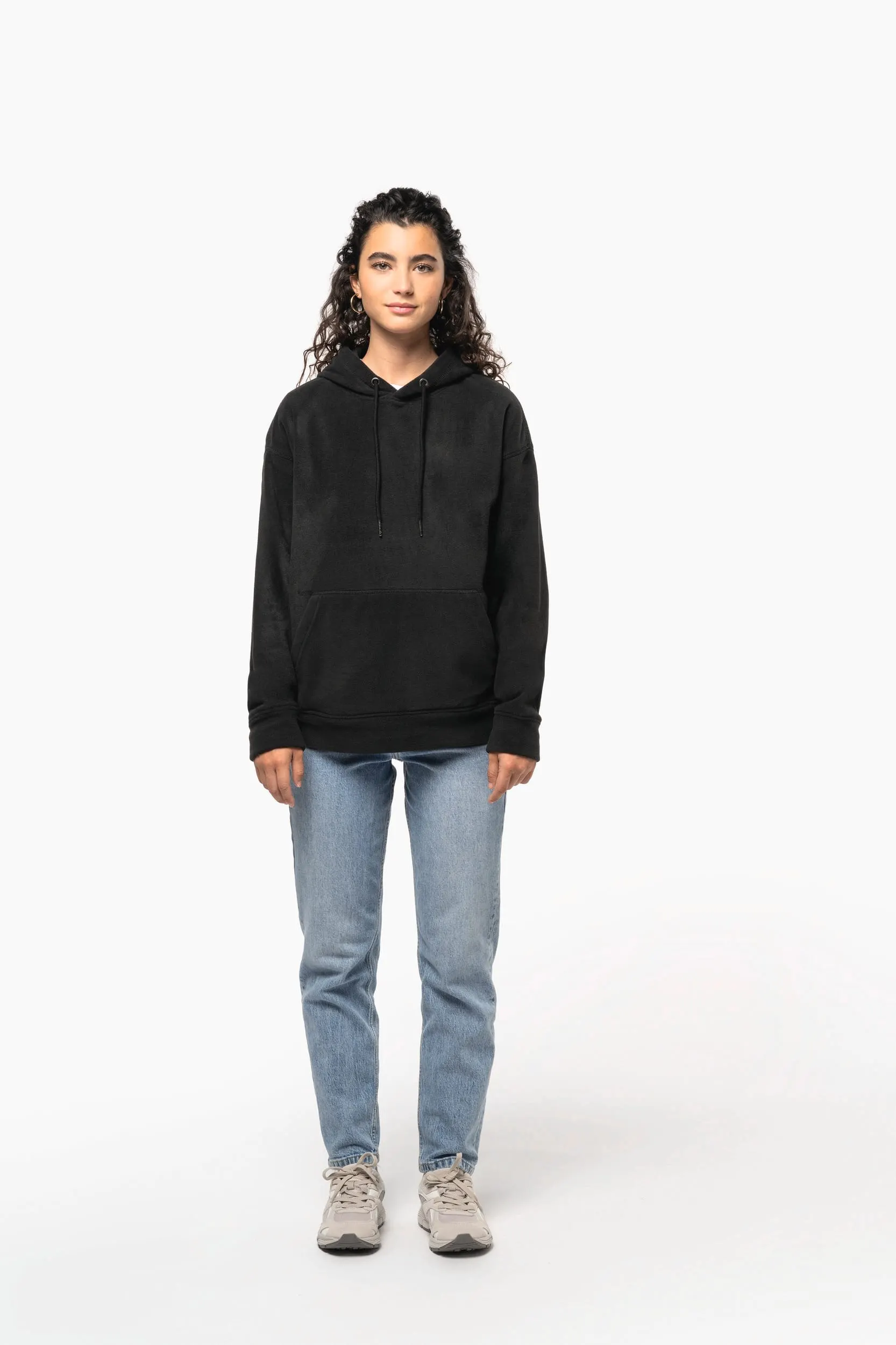 Sudadera oversize con capucha - micropolar reciclado - Unisex