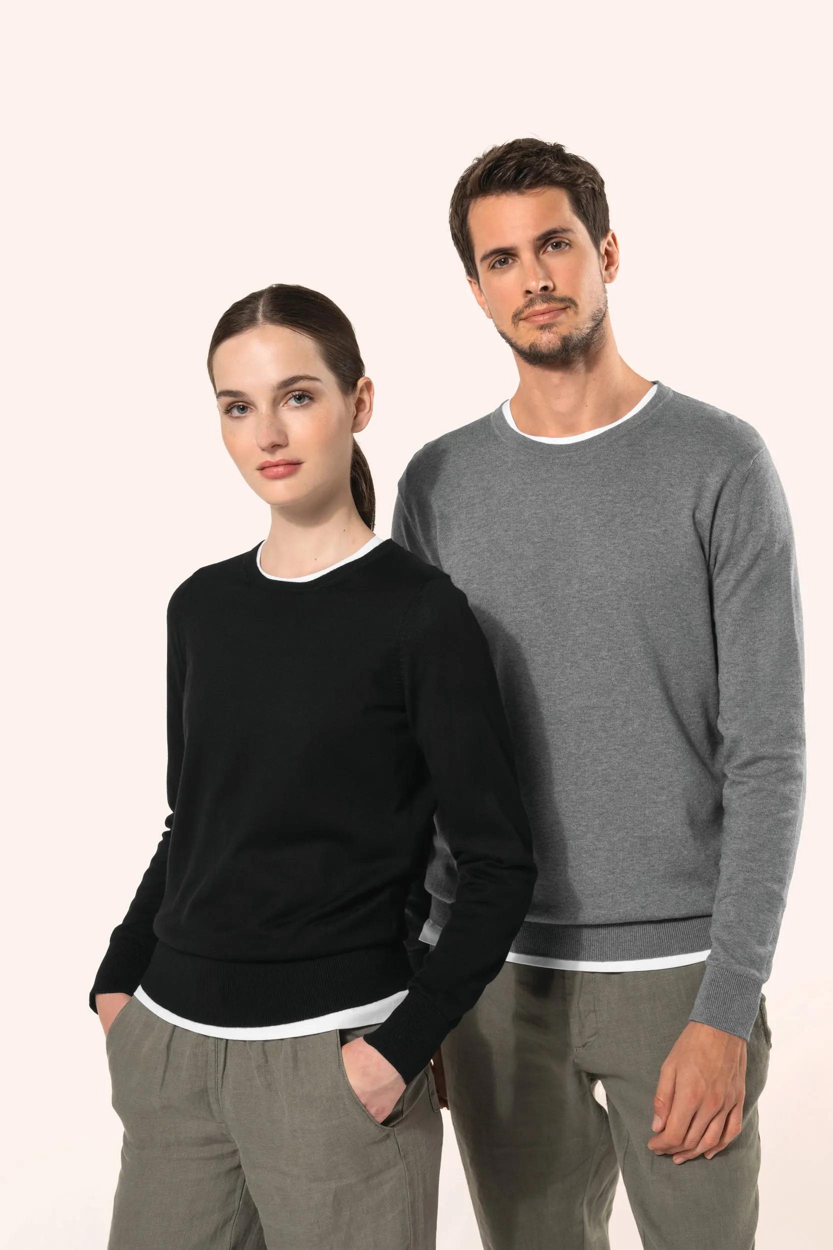 Jersey Supima® cuello redondo mujer