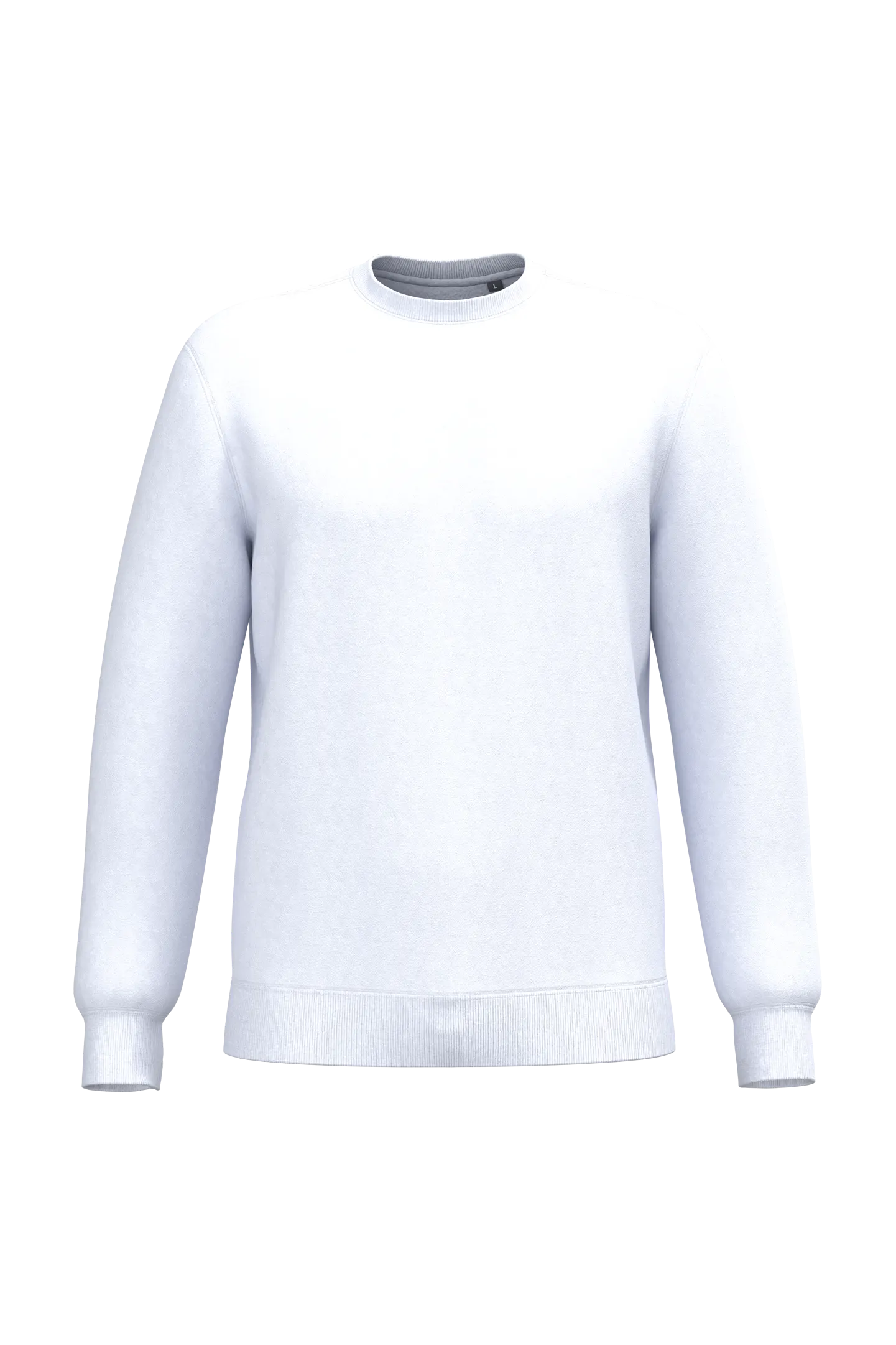 Sudadera cuello redondo reciclada unisex