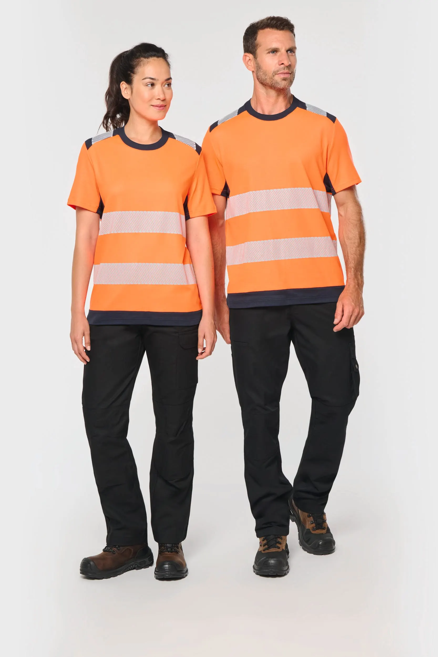 Camiseta de seguridad reciclada manga corta unisex