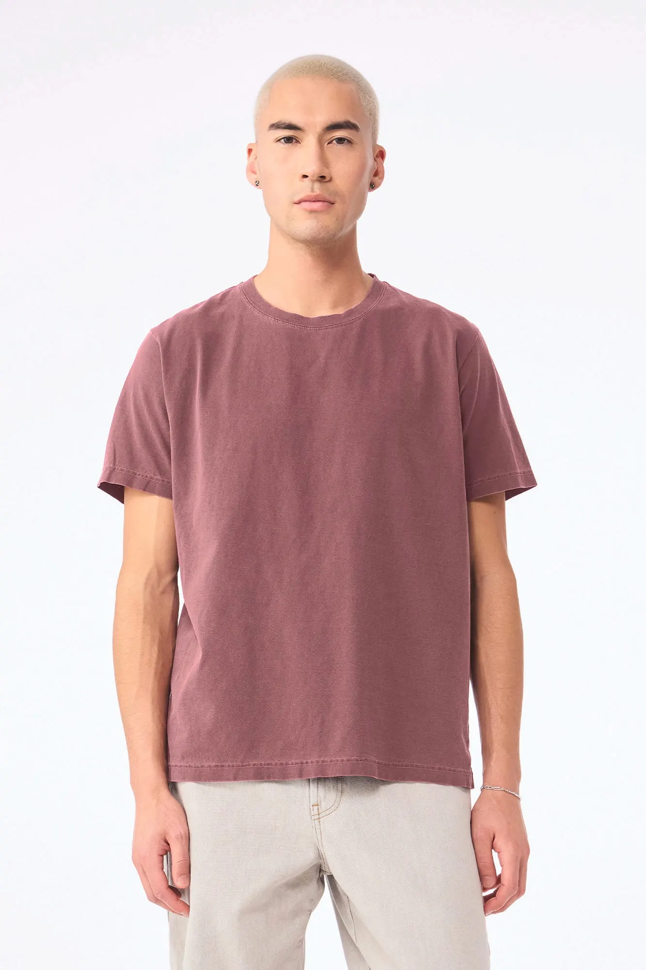 Camiseta de efecto lavado gruesa unisex