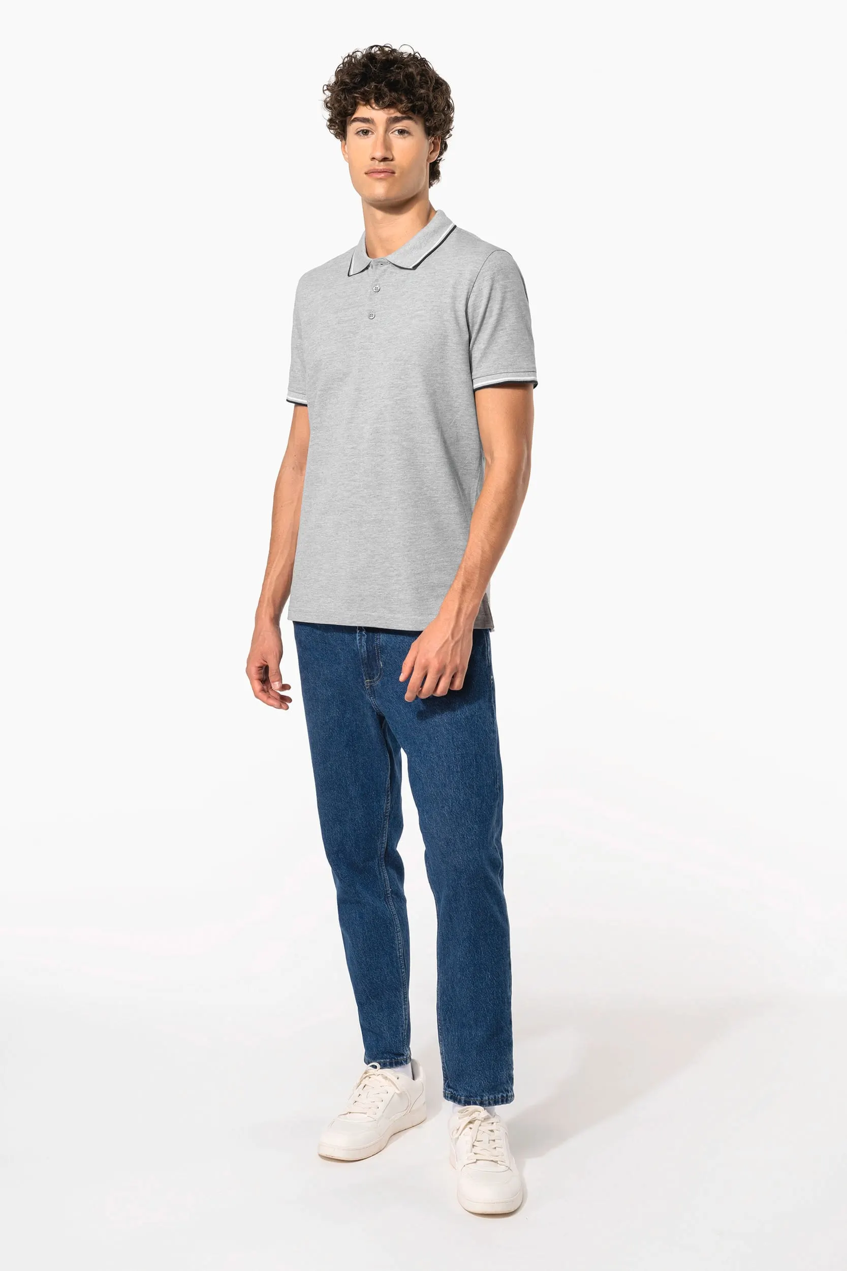 Polo de manga corta hombre