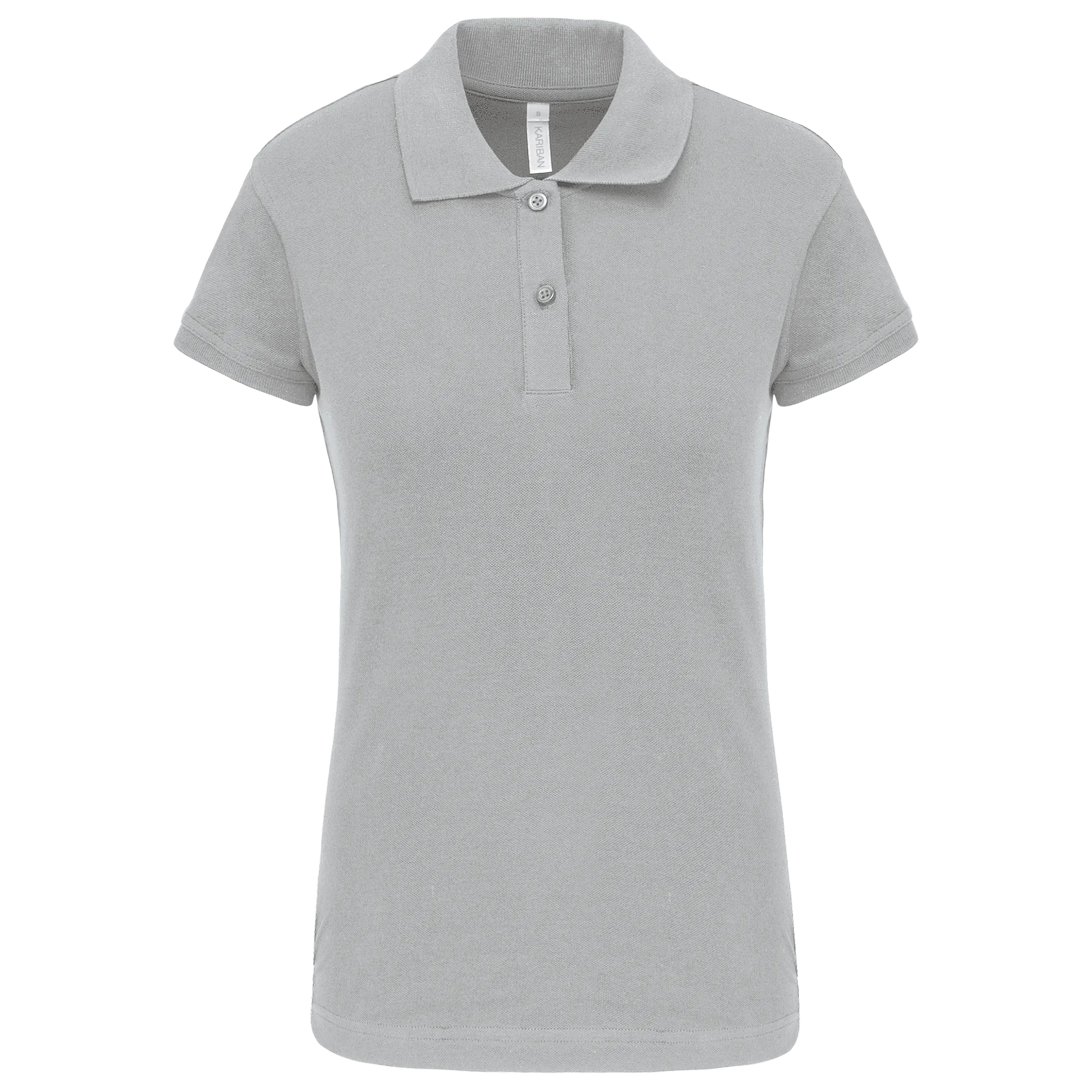 Polo de punto piqué manga corta mujer