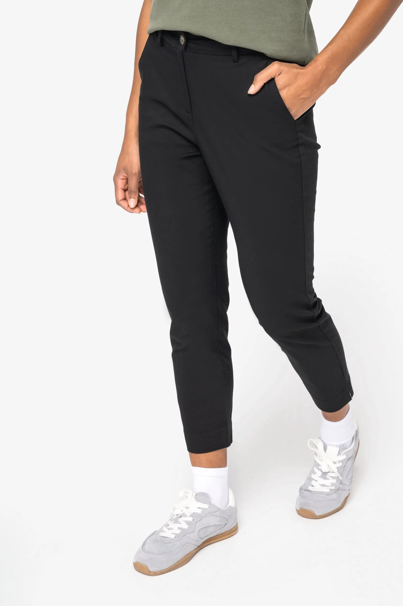 Pantalón chino 7/8 ecorresponsable mujer
