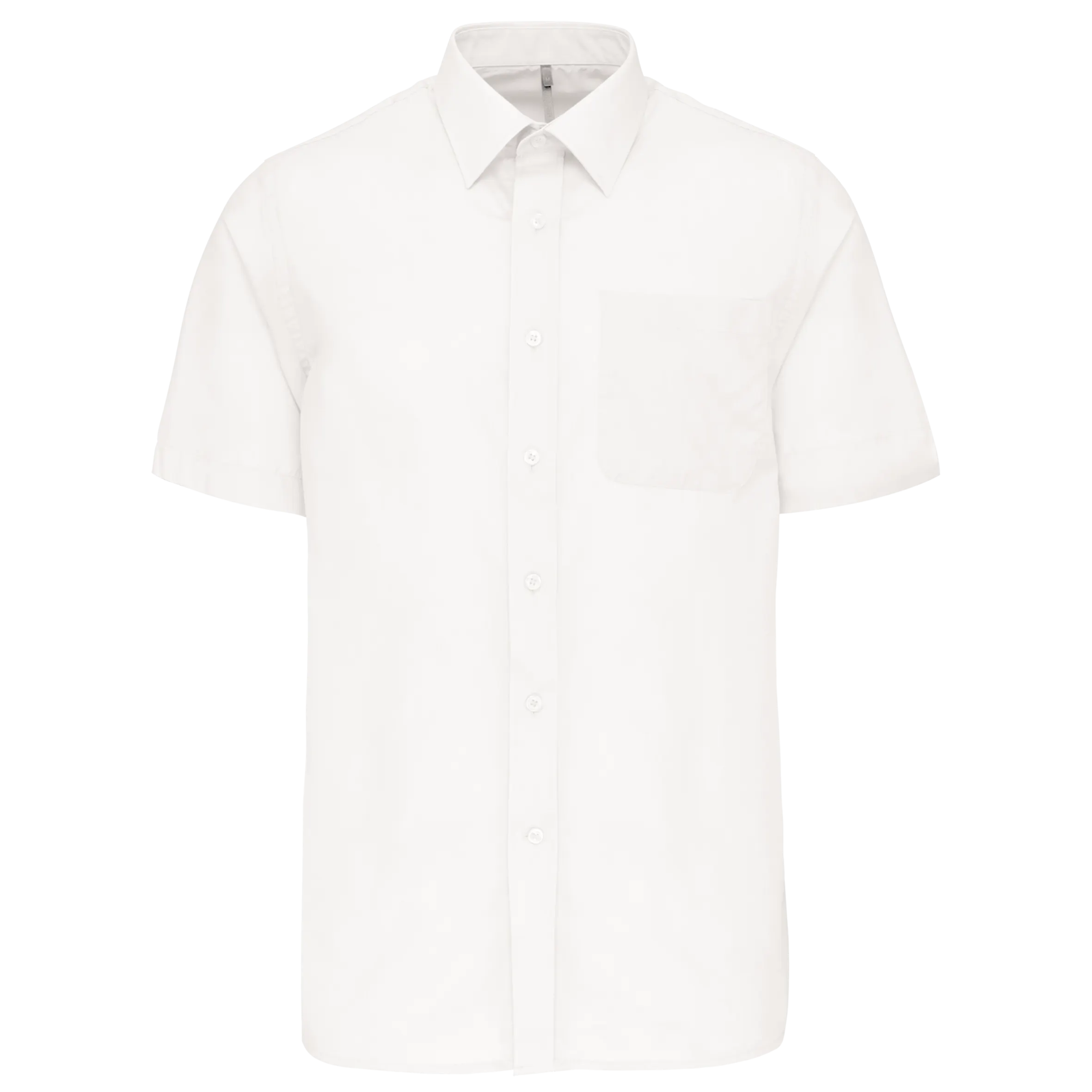 Camisa popelina de polialgodón manga corta de fácil cuidado hombre