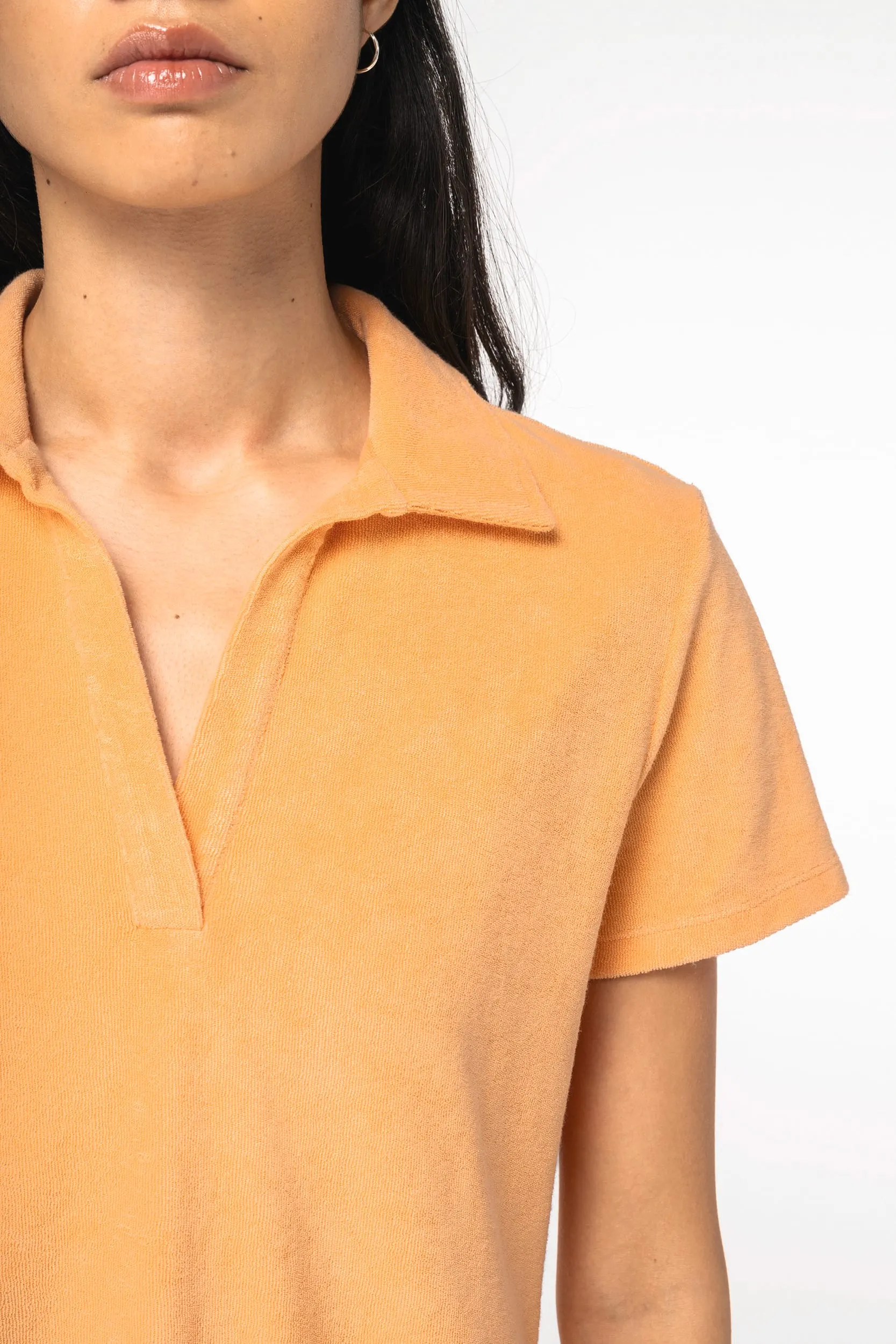 Polo ecorresponsable de rizo mujer