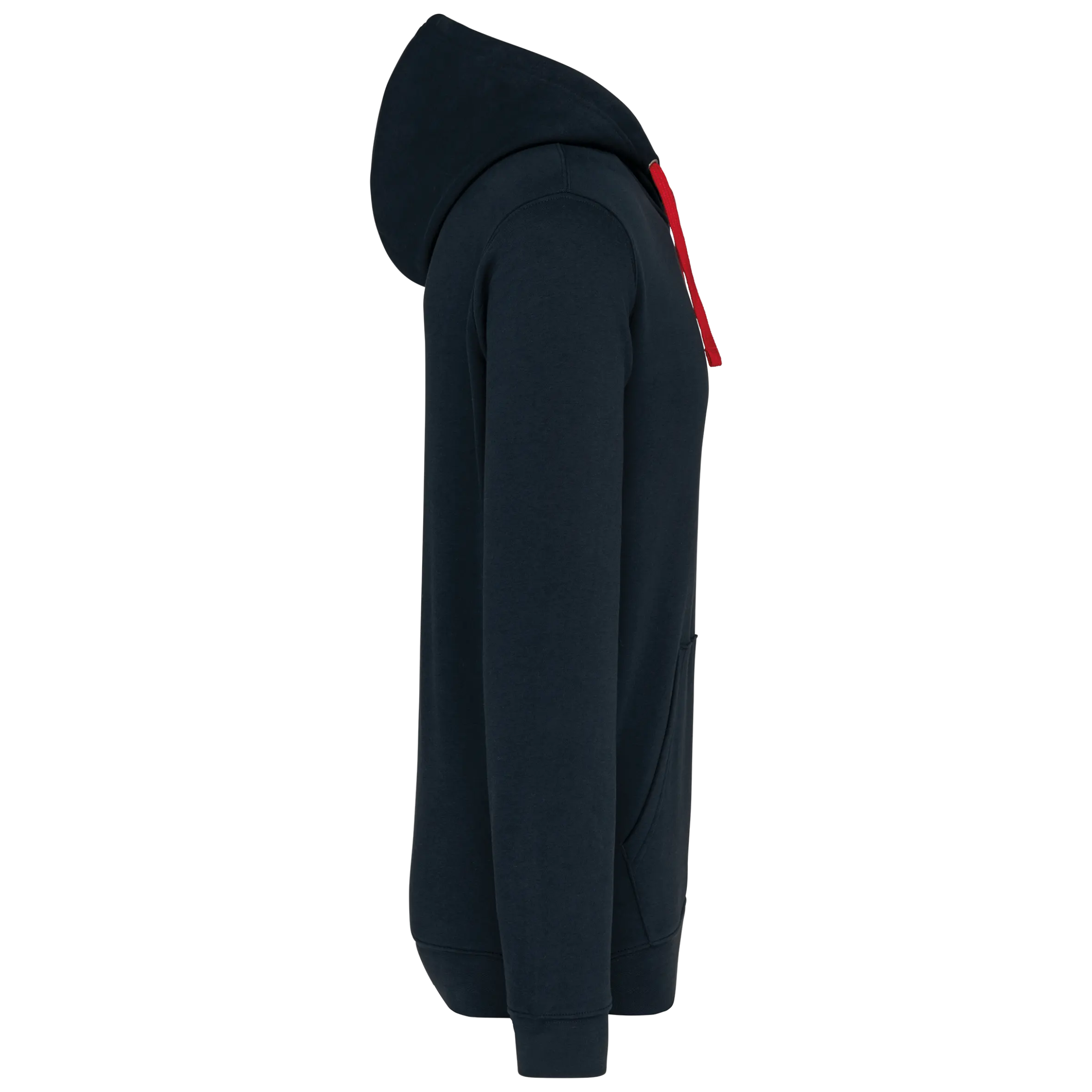 Sudadera capucha contrastada hombre