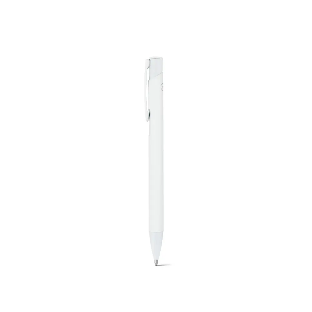 CLINT. Bolígrafo de aluminio reciclado (100% rAL) con acabado de goma