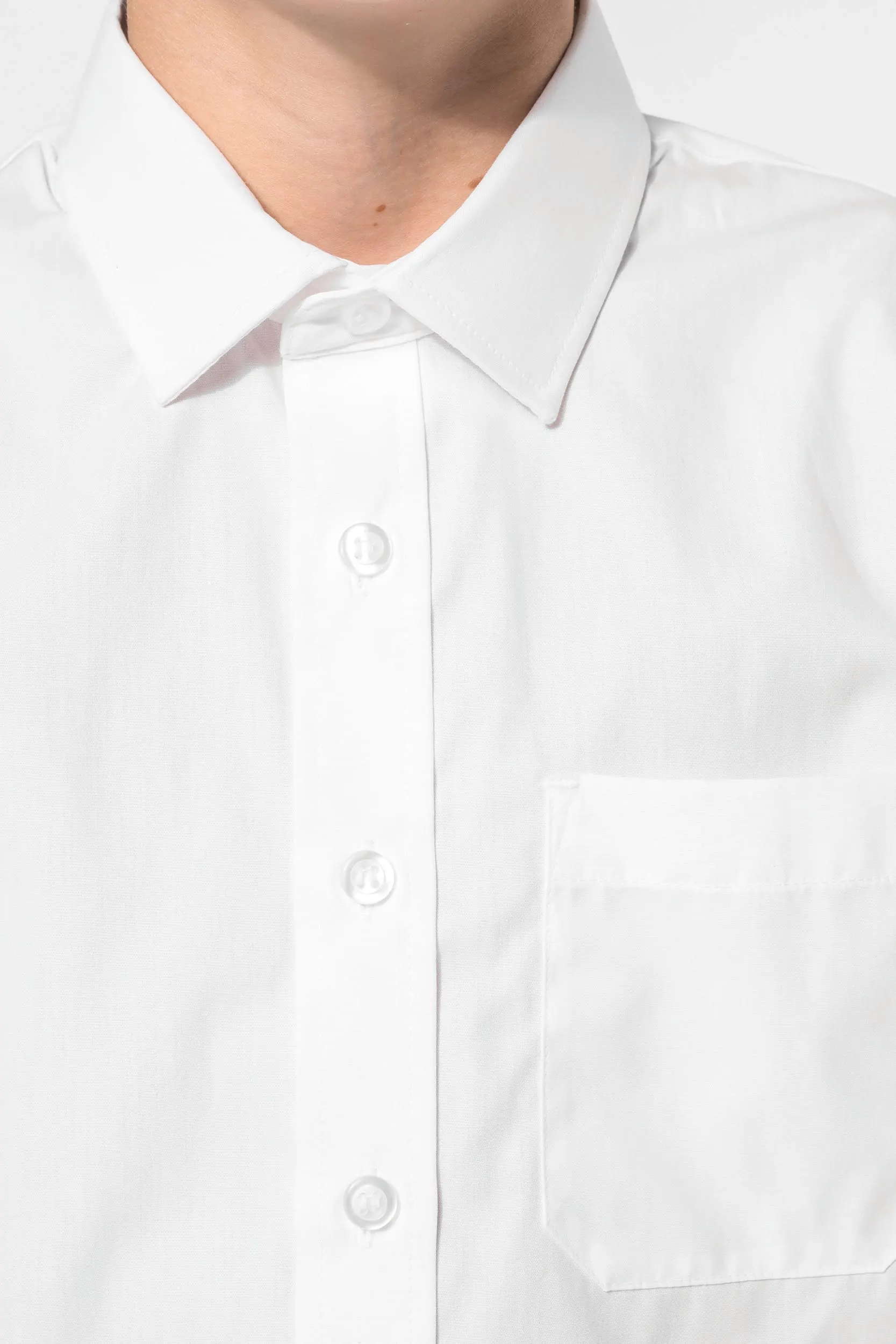 Camisa popelina manga larga niños