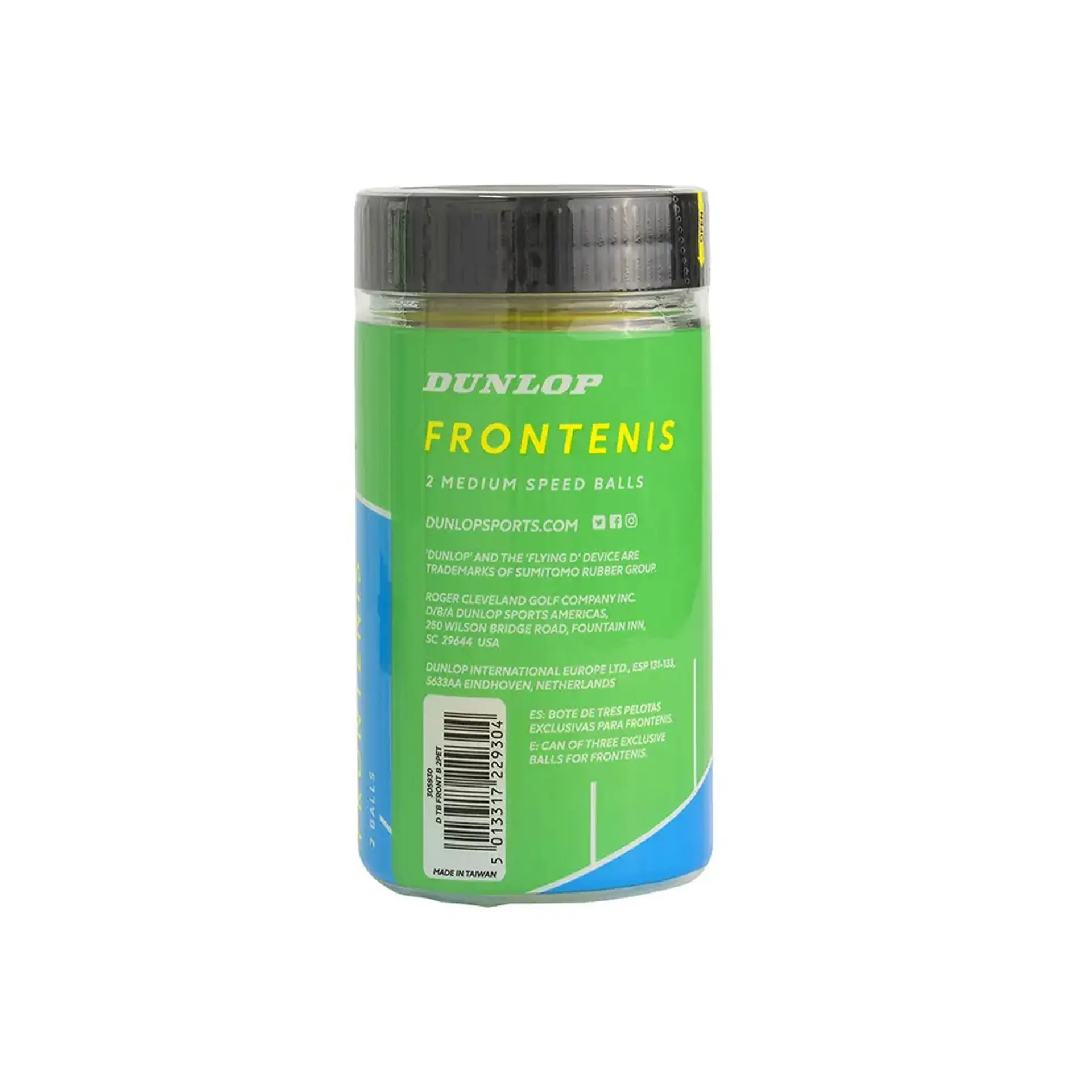 BOTE 2 PELOTAS FRONTENIS DUNLOP