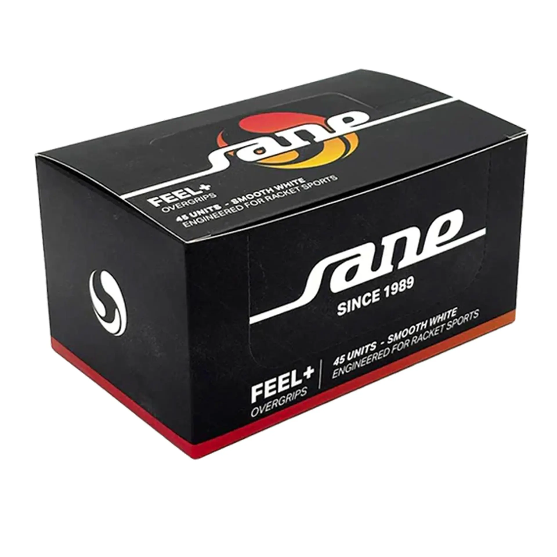 CAJA DE 45 OVERGRIPS SANE FEEL LISOS BLANCOS