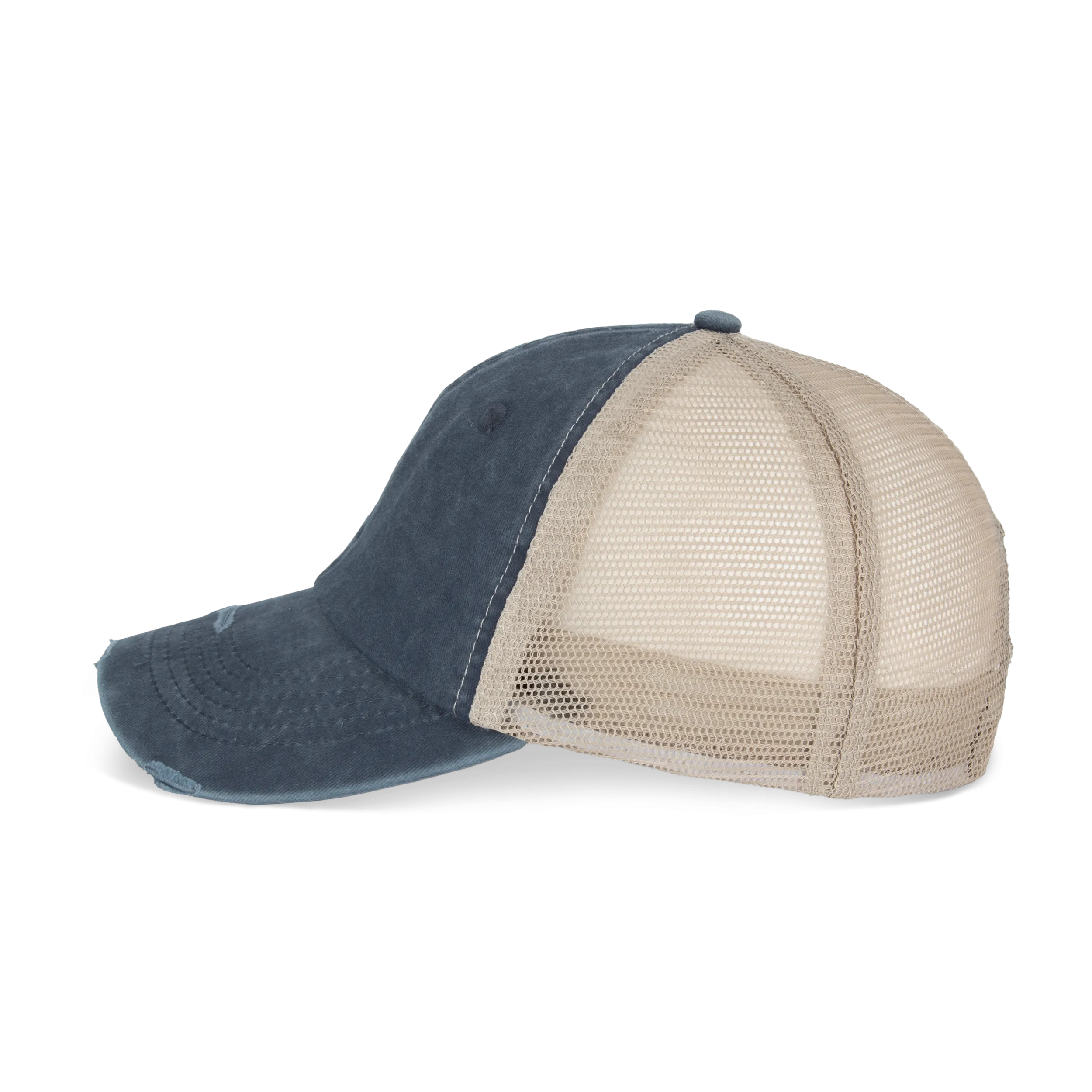 Gorra trucker ecorresponsable efecto desgastado unisex