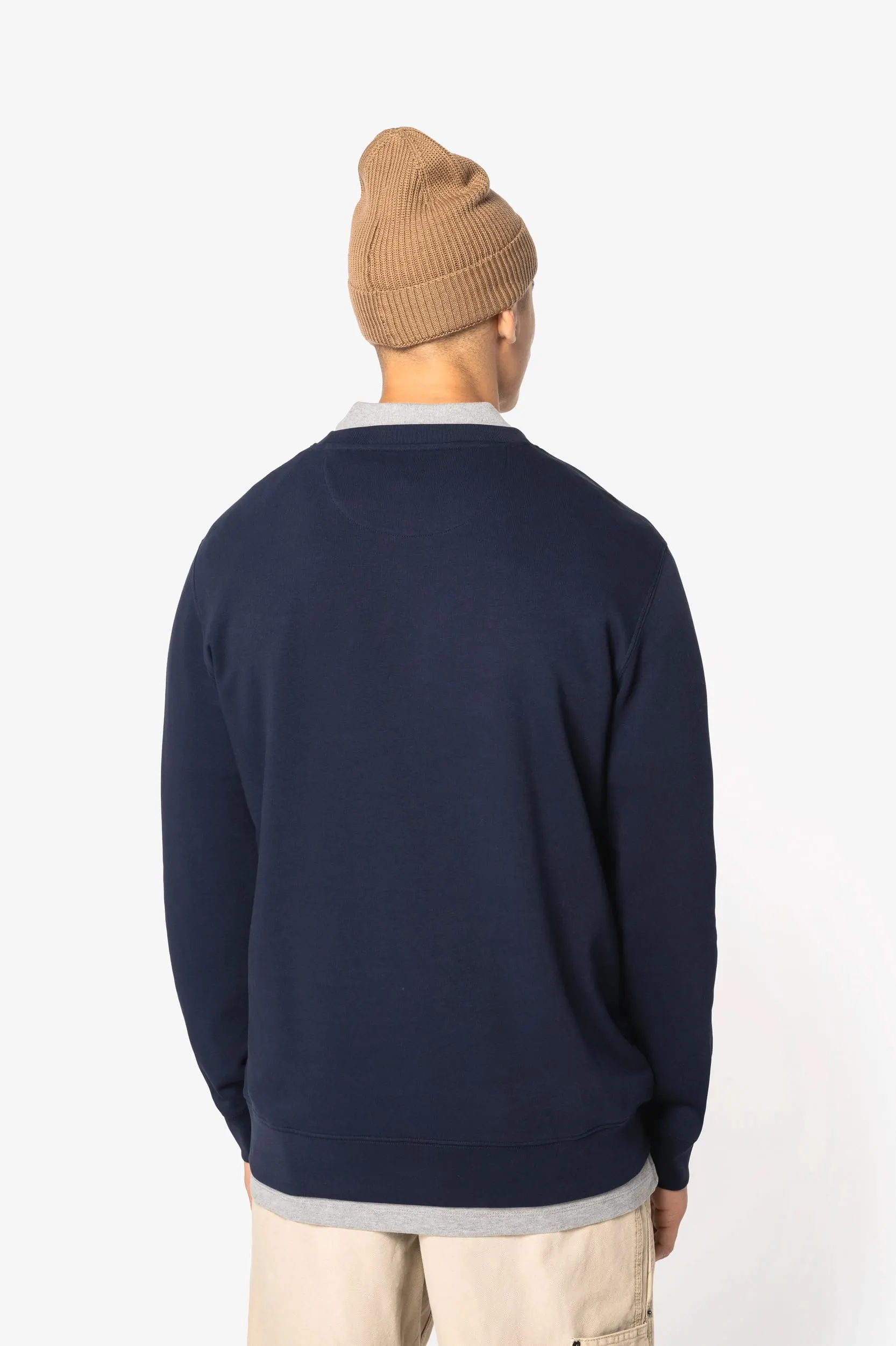 Sudadera ecorresponsable cuello redondo unisex