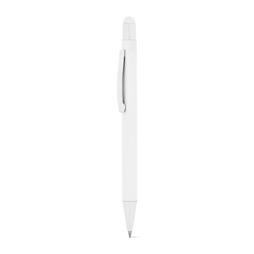 CLINT TOUCH. Bolígrafo de diseño moderno fabricado en aluminio reciclado (100% rAL), con acabado de goma