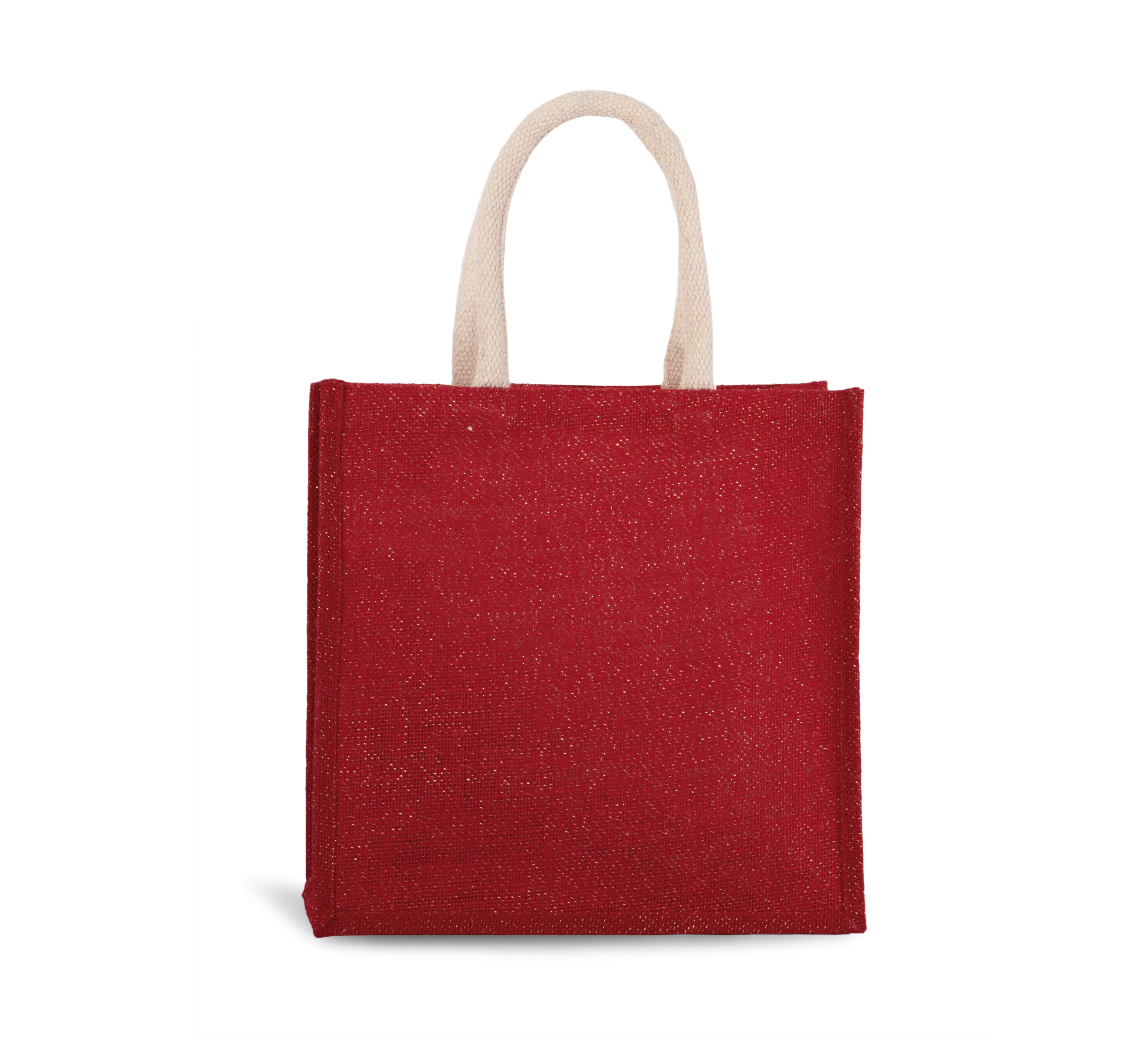 Bolsa estilo tote de tela de yute, modelo grande
