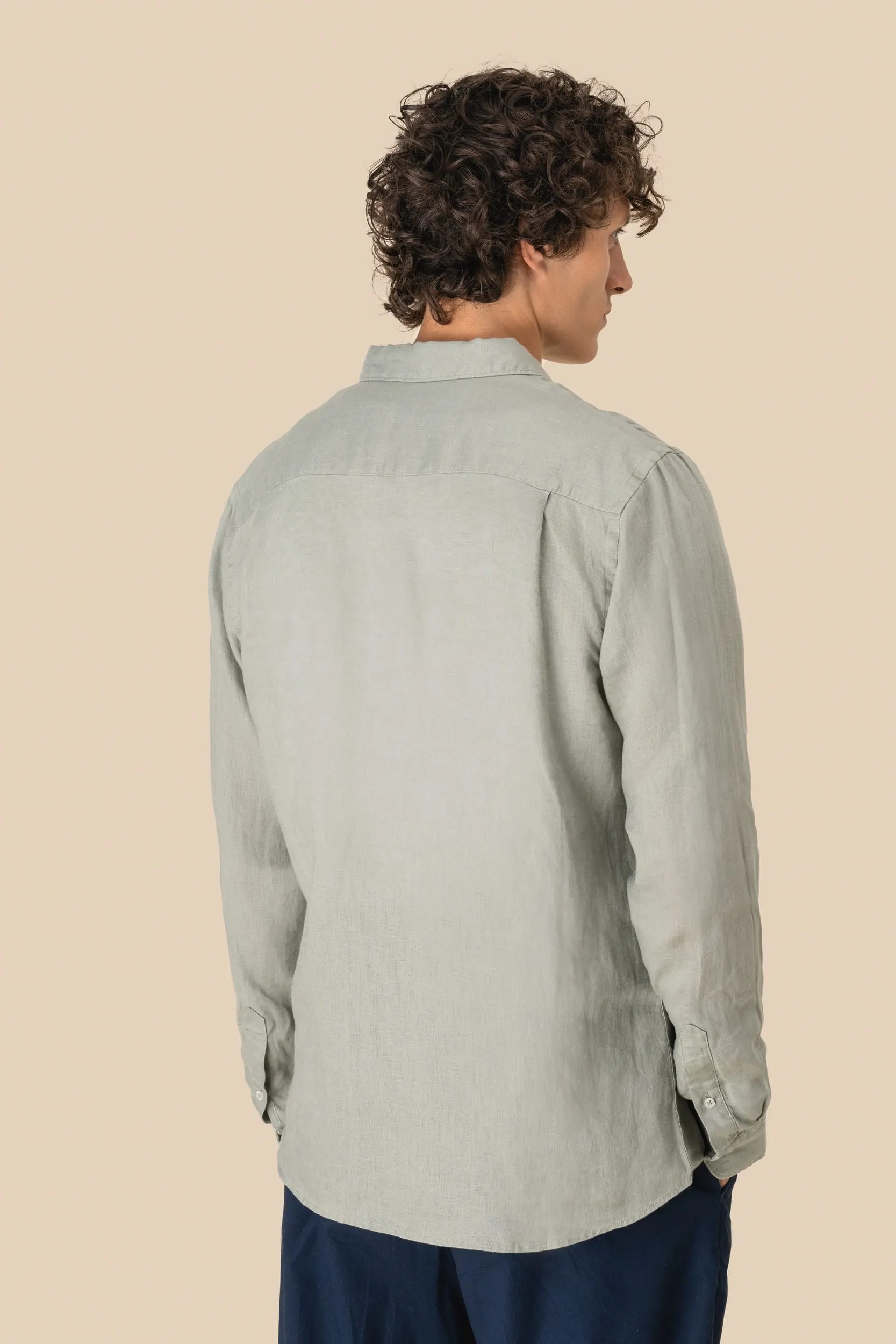 Camisa de lino hombre
