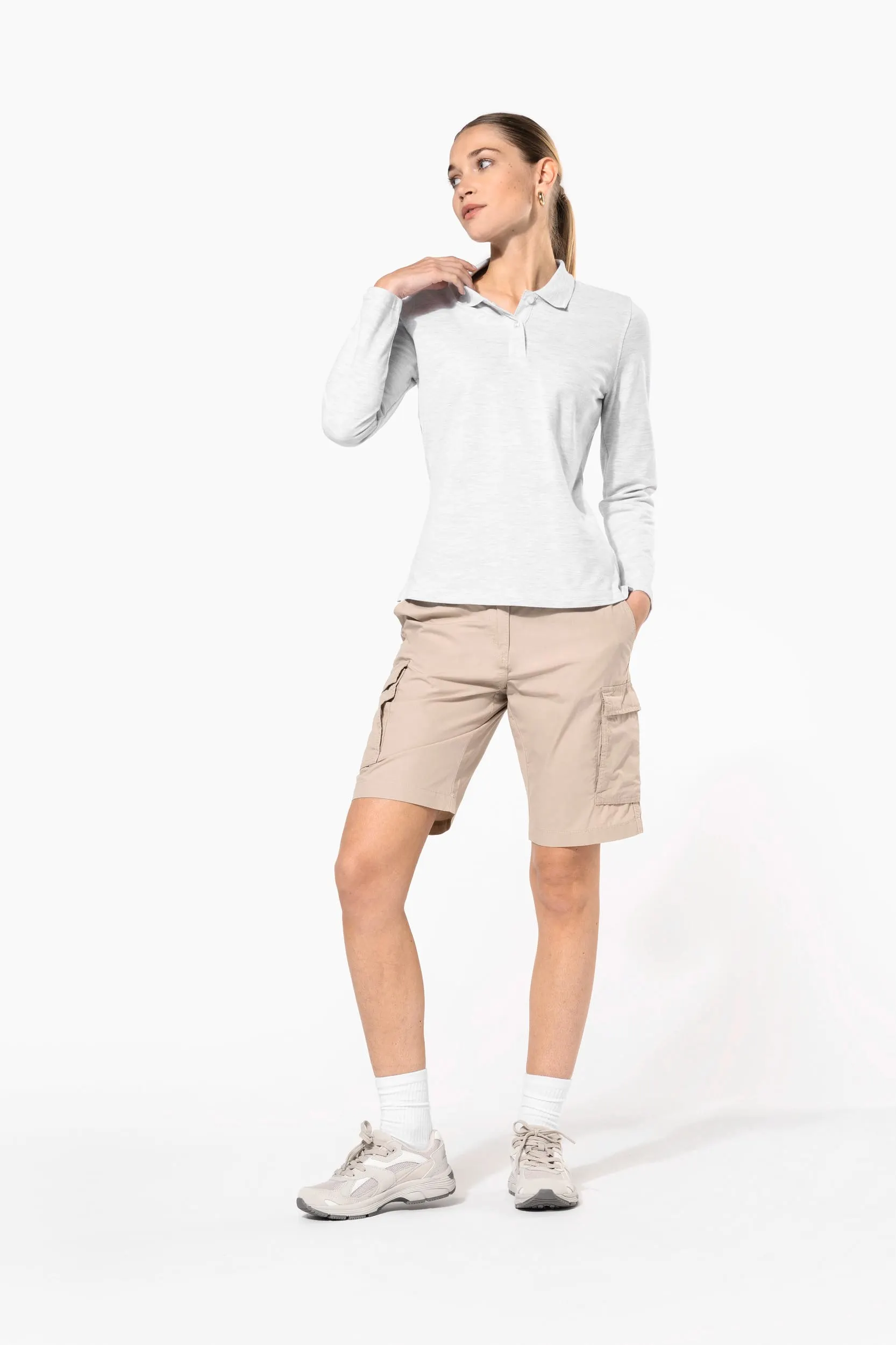 Bermuda ligera multibolsillos para mujer