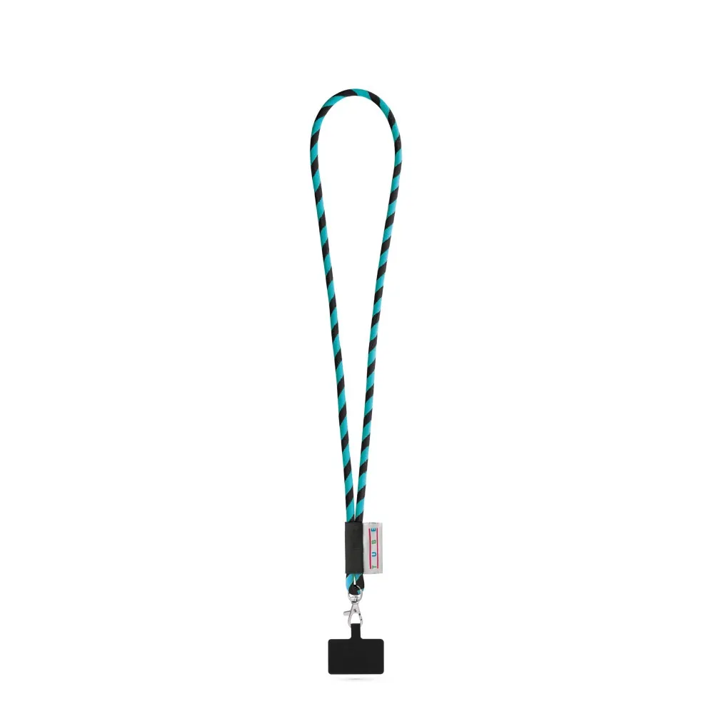 GOSPORT. SET Lanyard TUBE Long (Ø 7 mm) con mosquetón de gatillo de 9 mm y soporte para teléfono móvil