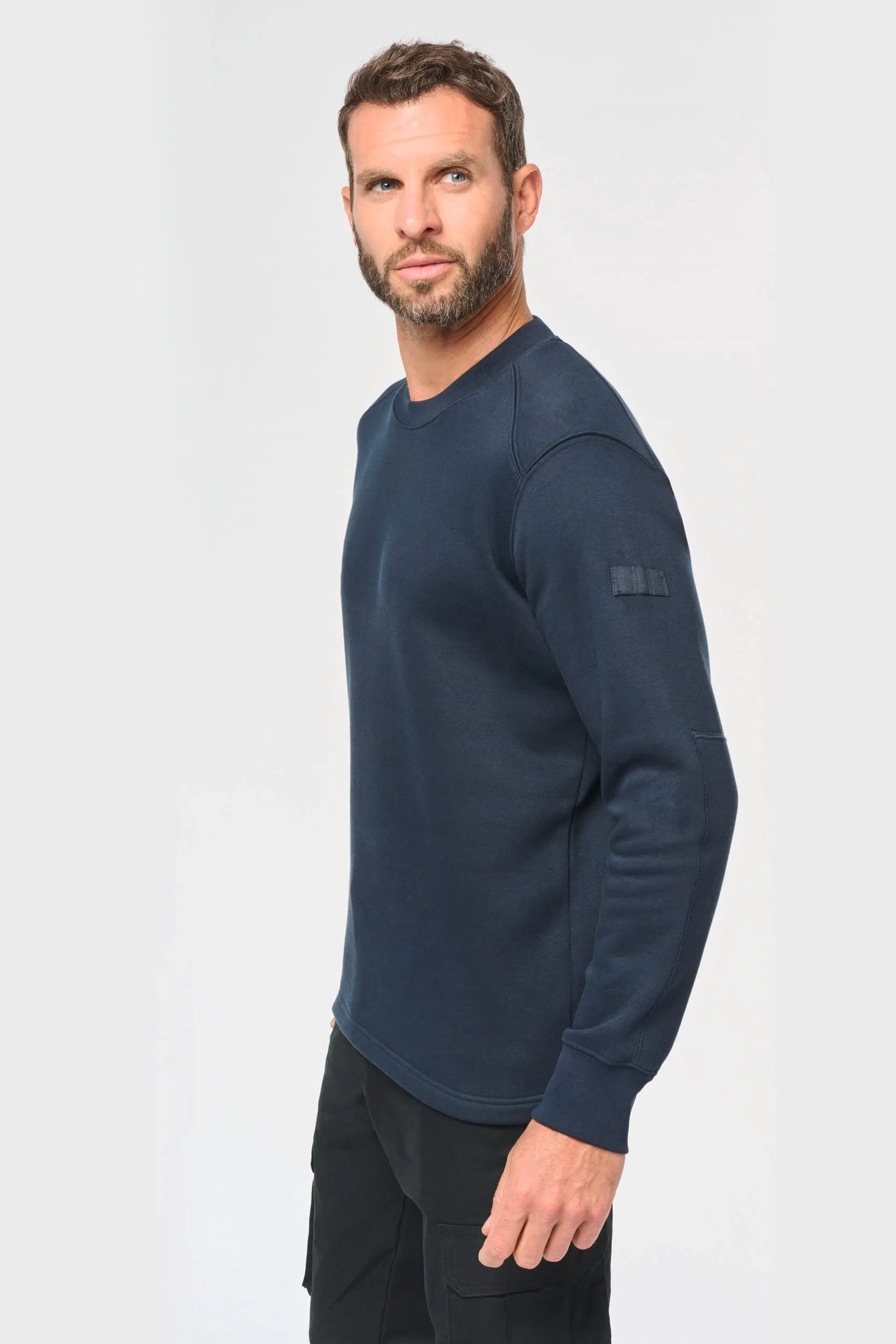 Sudadera manga montada