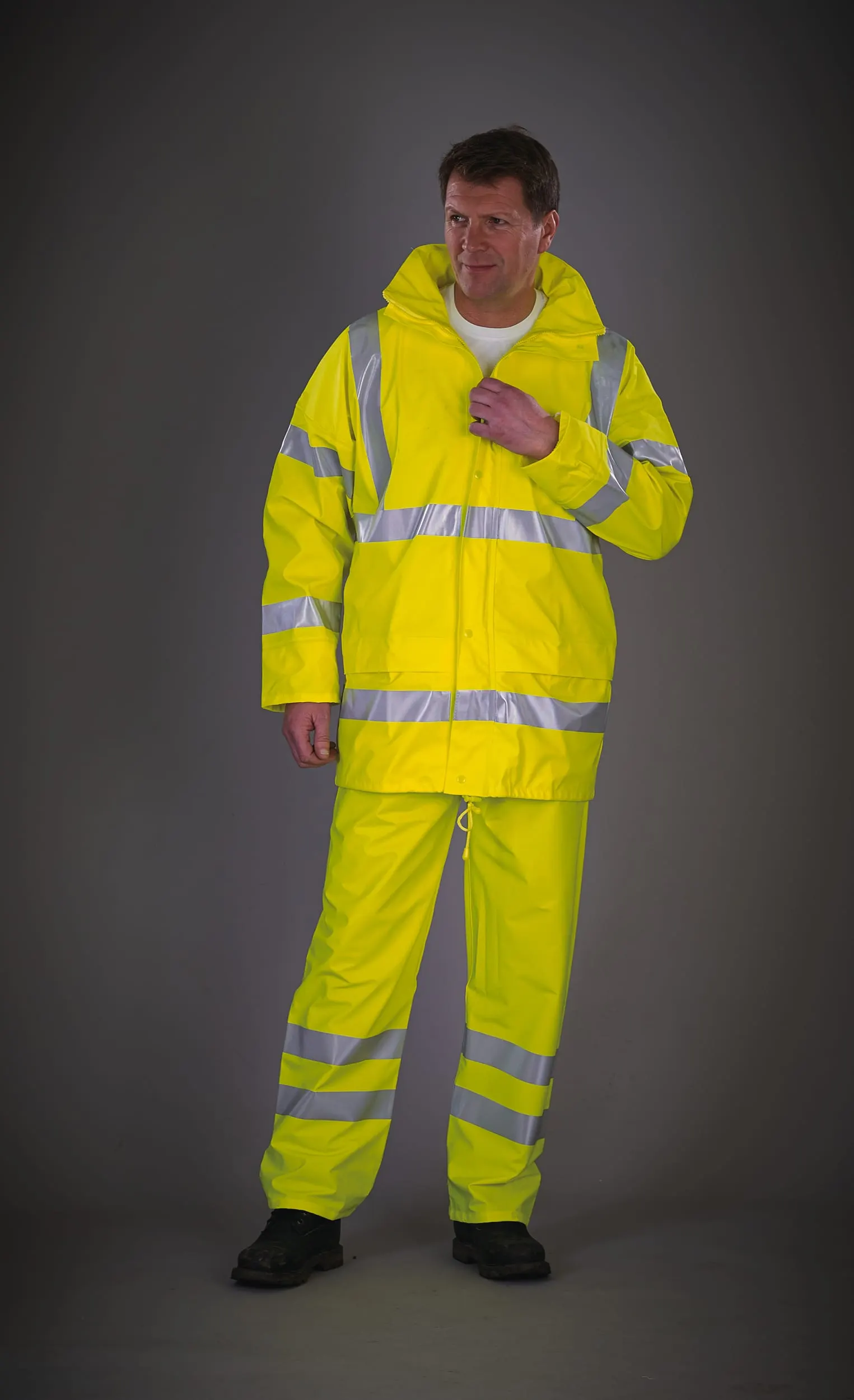 Chaqueta Alta Visibilidad Soft Flex transpirable para lluvia