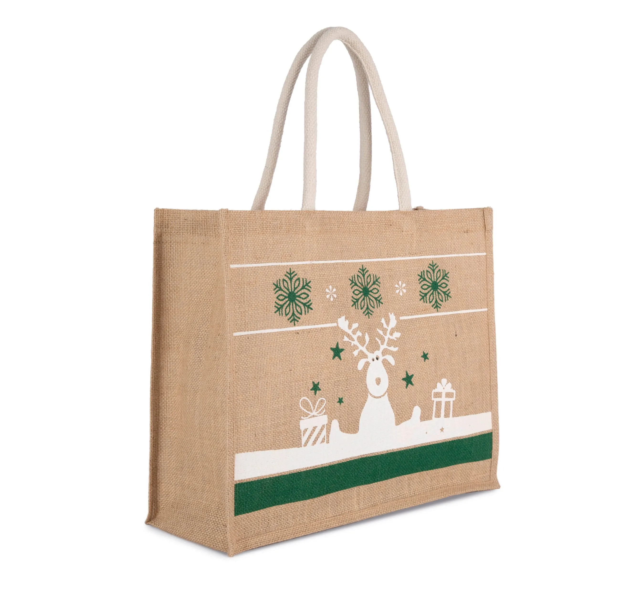 Bolsa shopper con motivos navideños