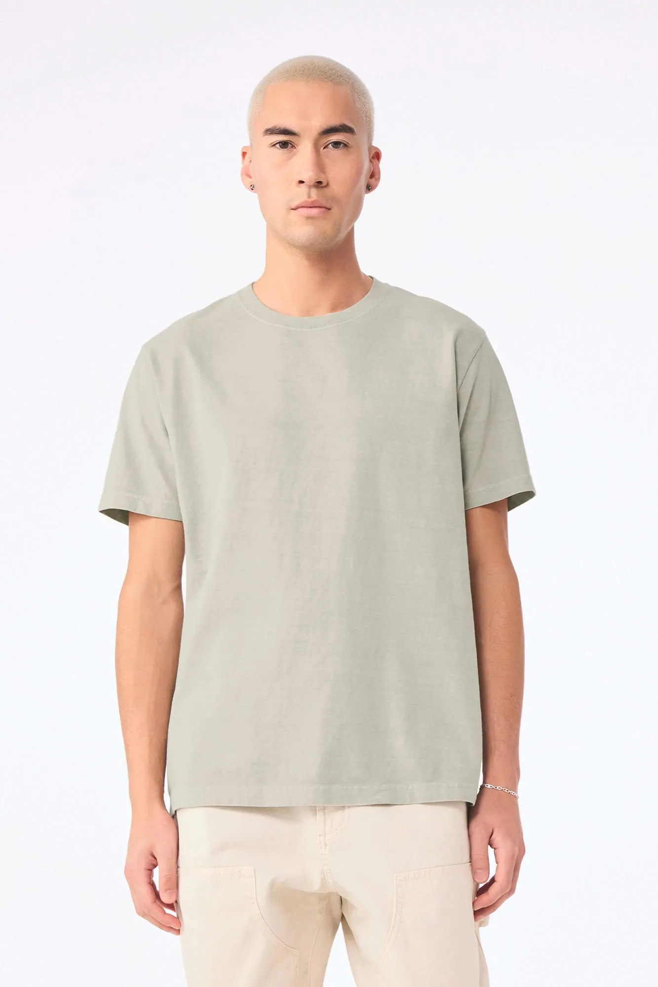 Camiseta de efecto lavado gruesa unisex