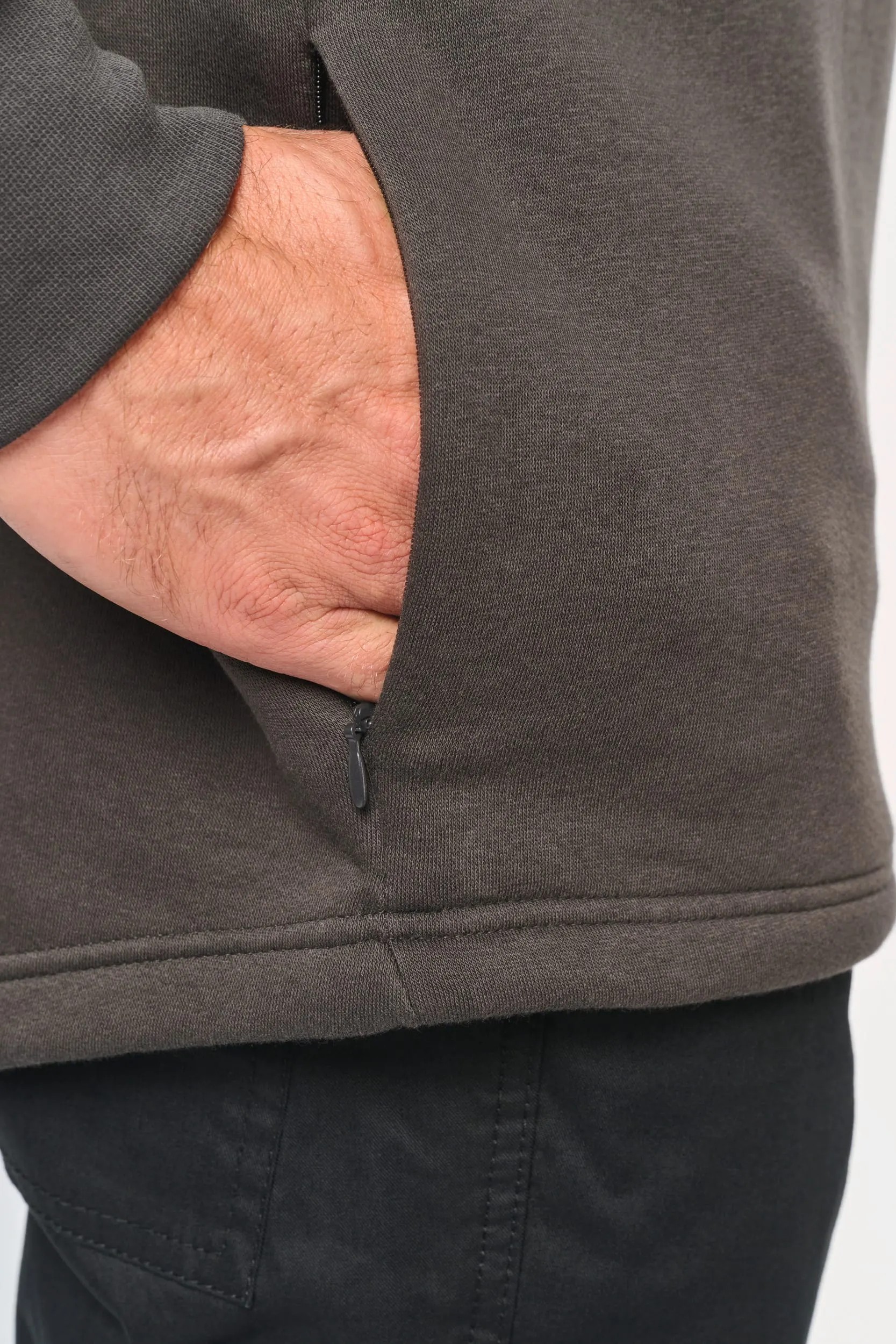 Sudadera cuello polo