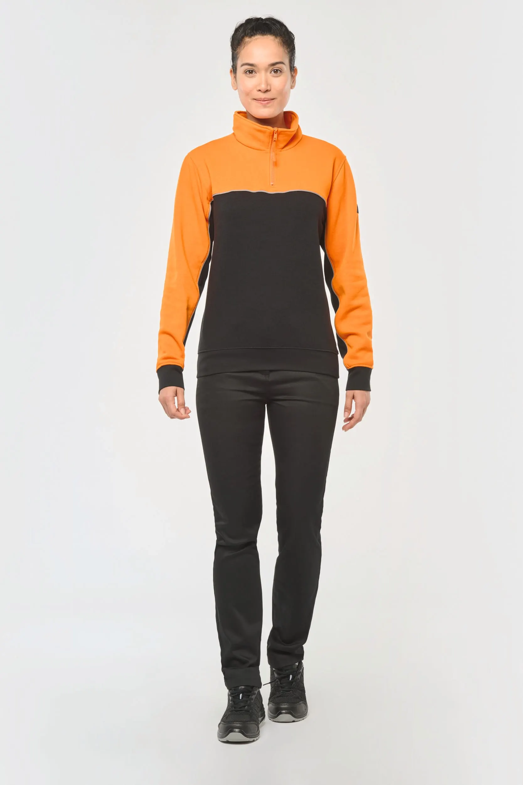 Sudadera 1/4 cremallera ecorresponsable– Unisex