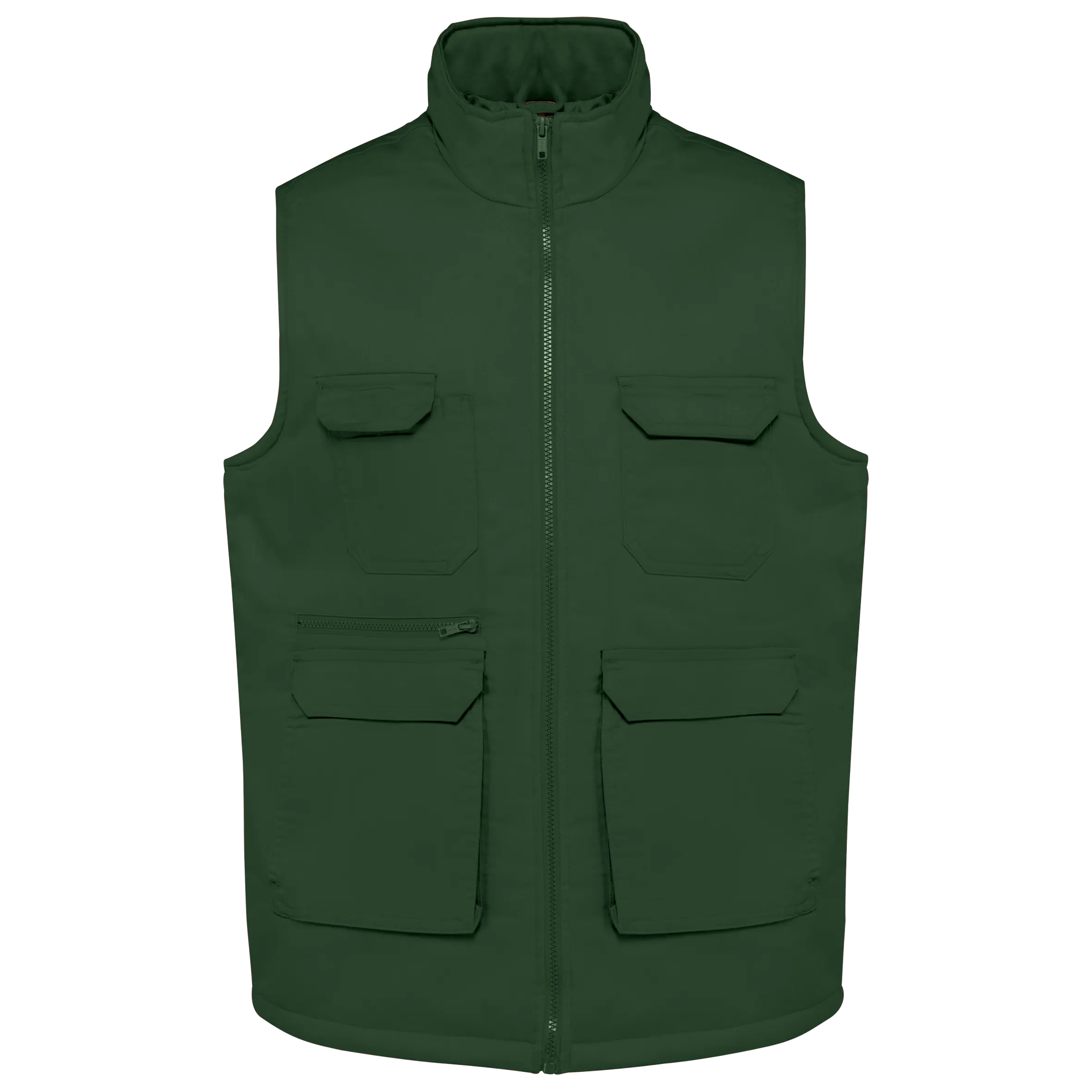 Chaleco polialgodón multibolsillos acolchado - Unisex