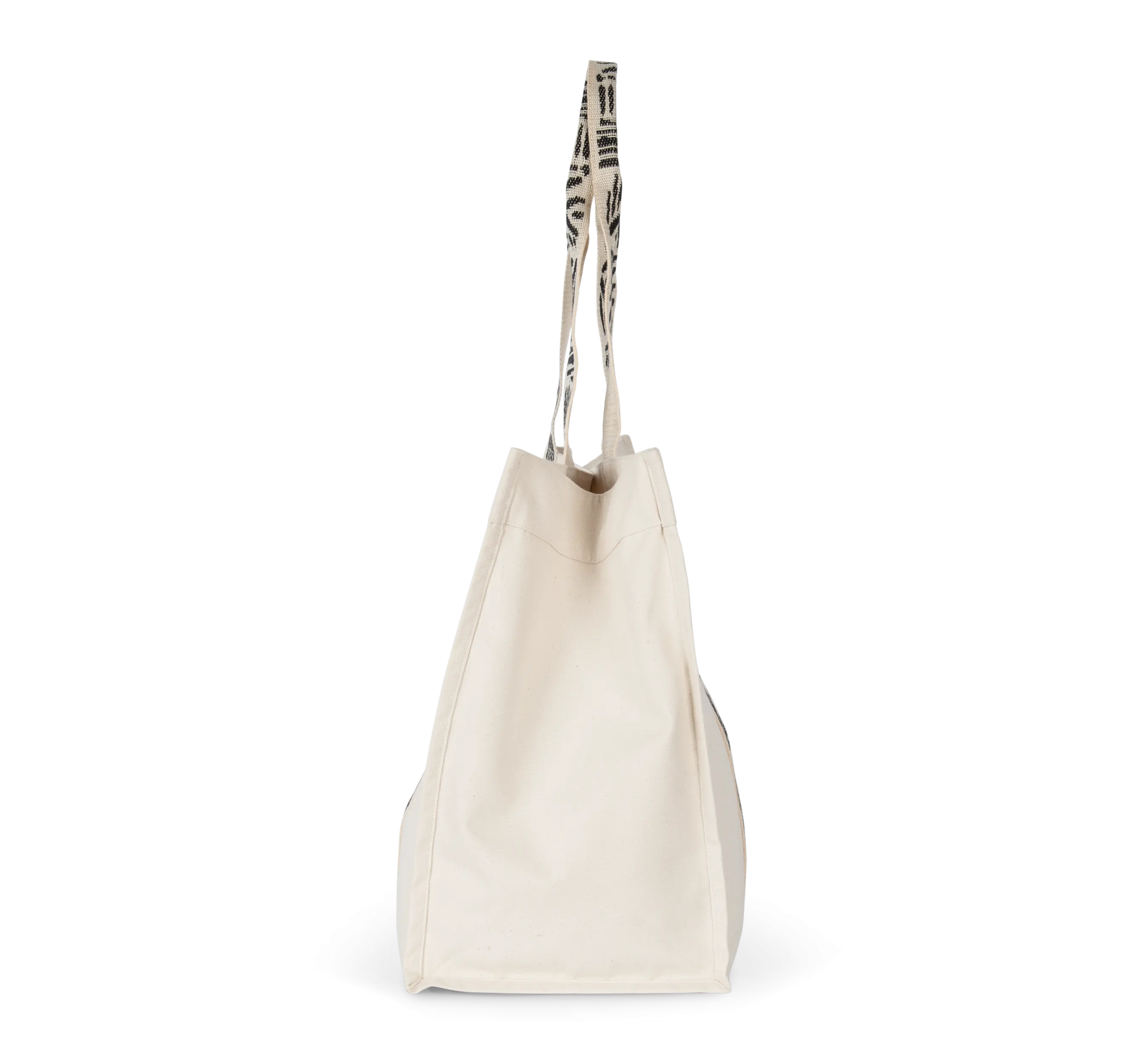 Bolsa shopper de fuelle grande reciclada