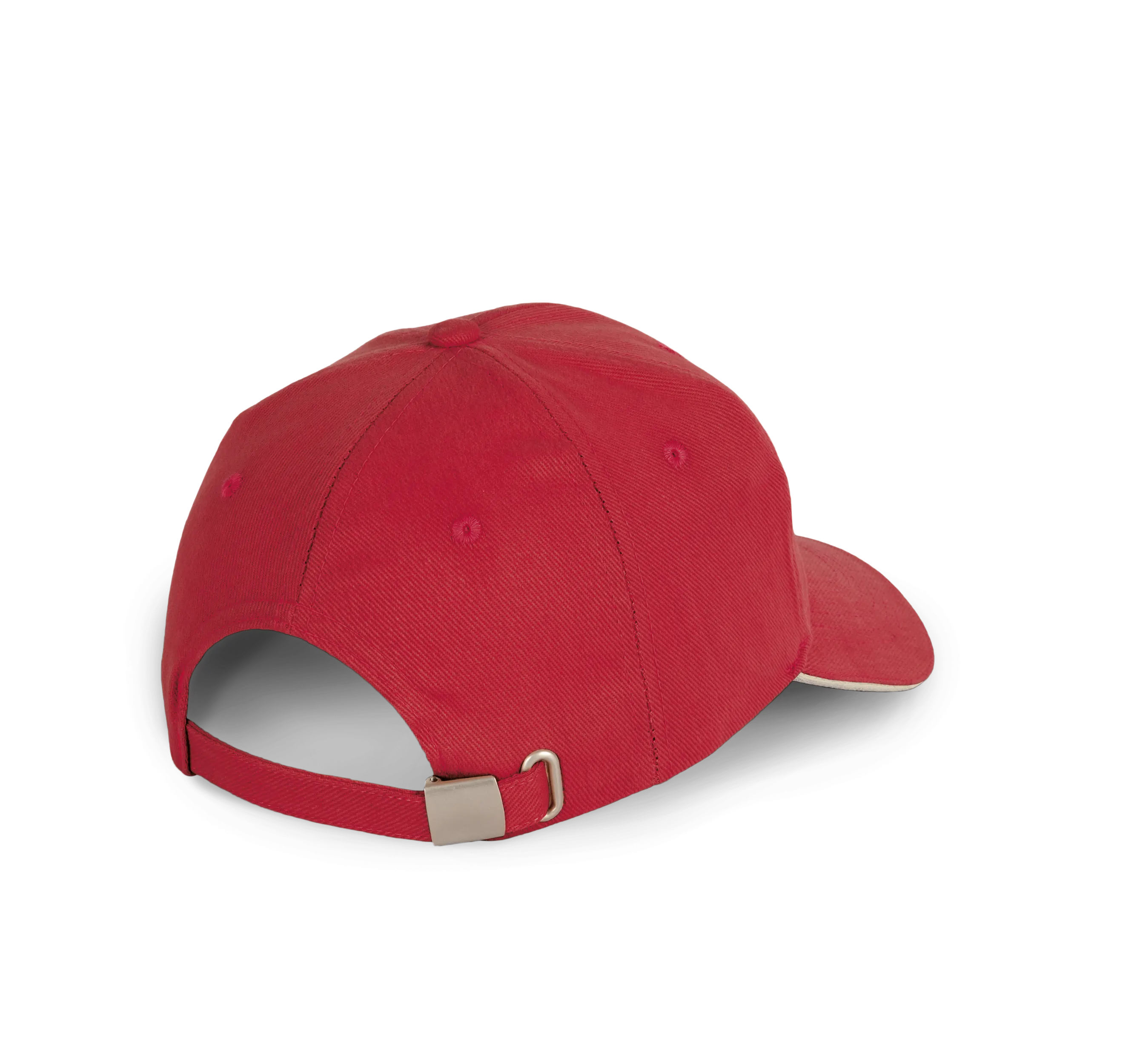 Gorra algodón orgánico con sándwich contrastado - 6 paneles