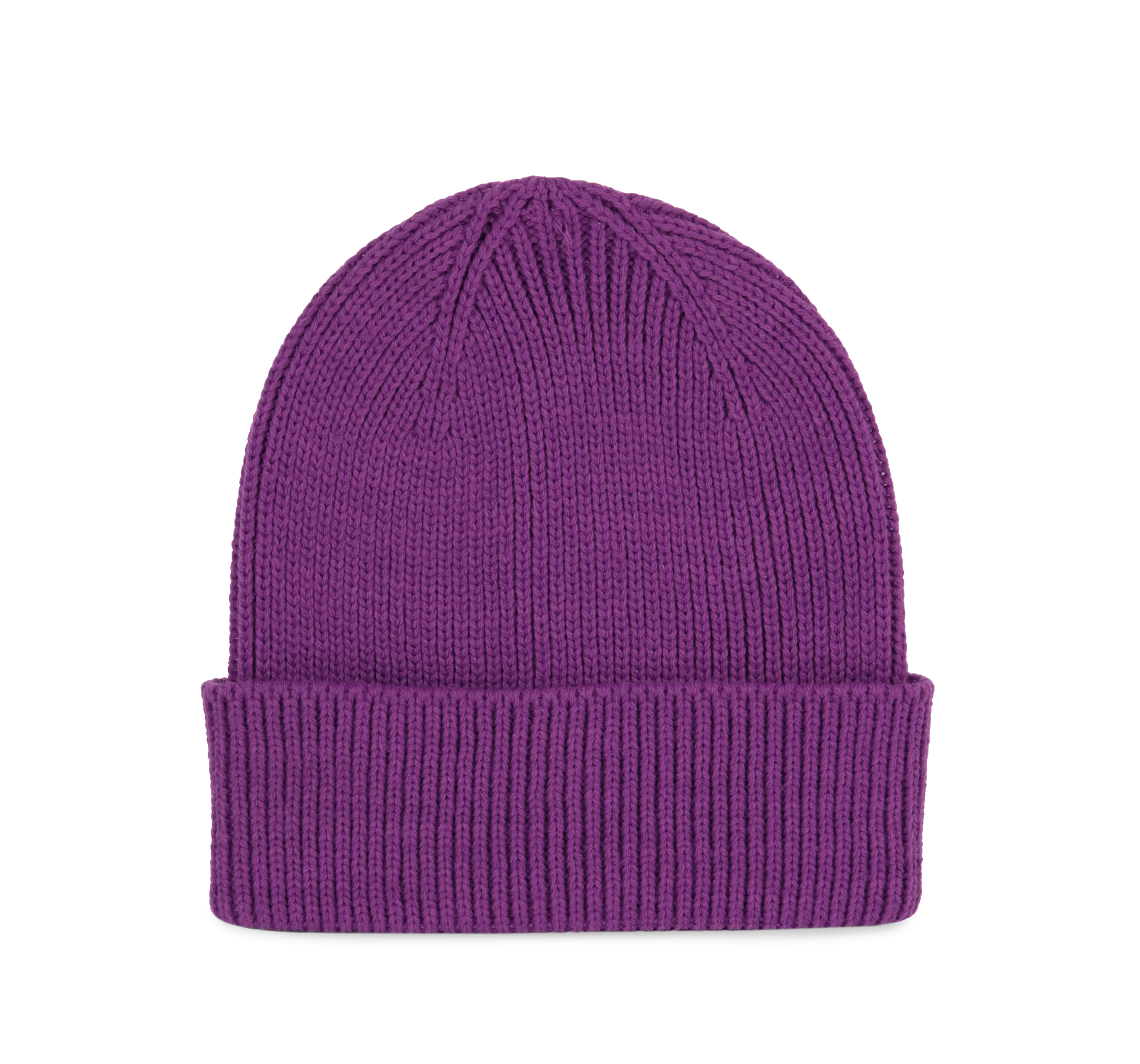 Gorro de canalé con dobladillo