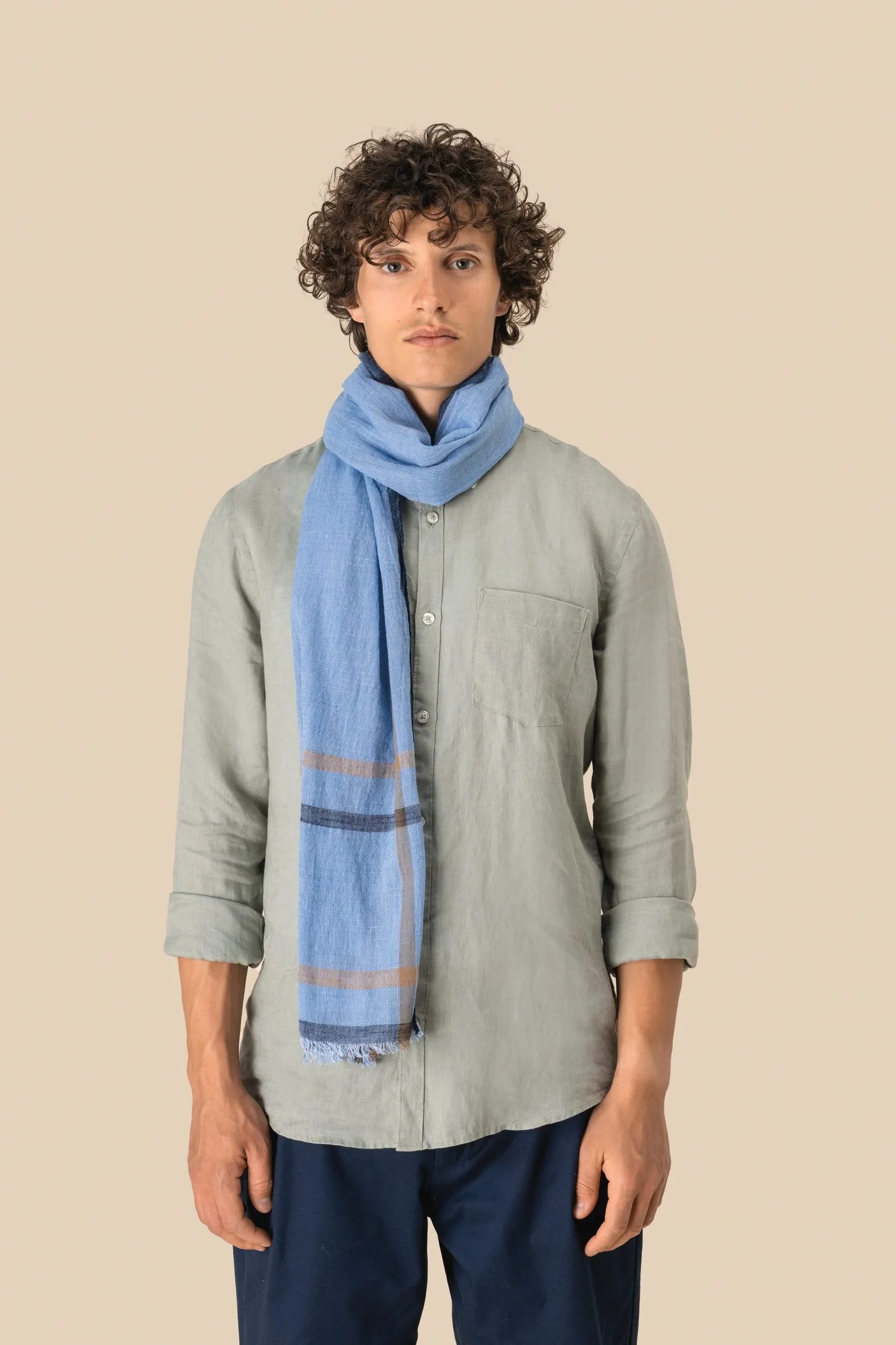 Fular a rayas unisex