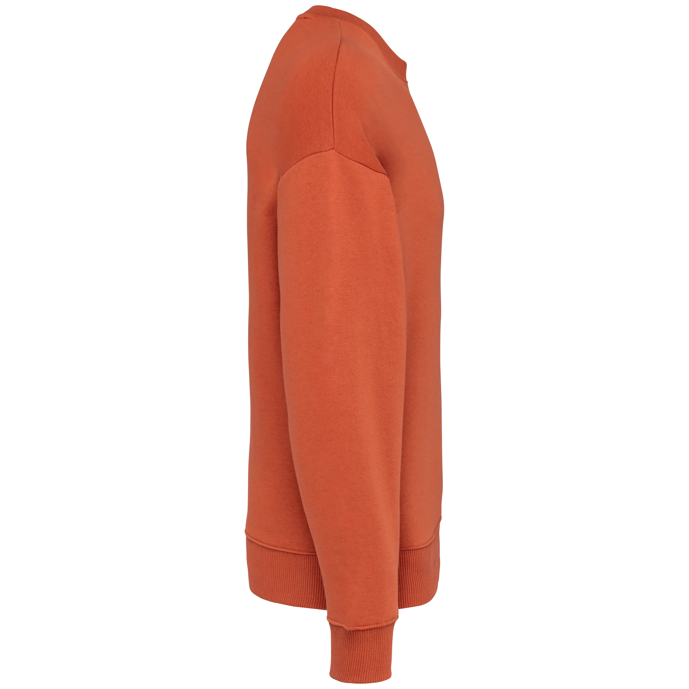 Sudadera ecorresponsable cuello redondo oversize unisex