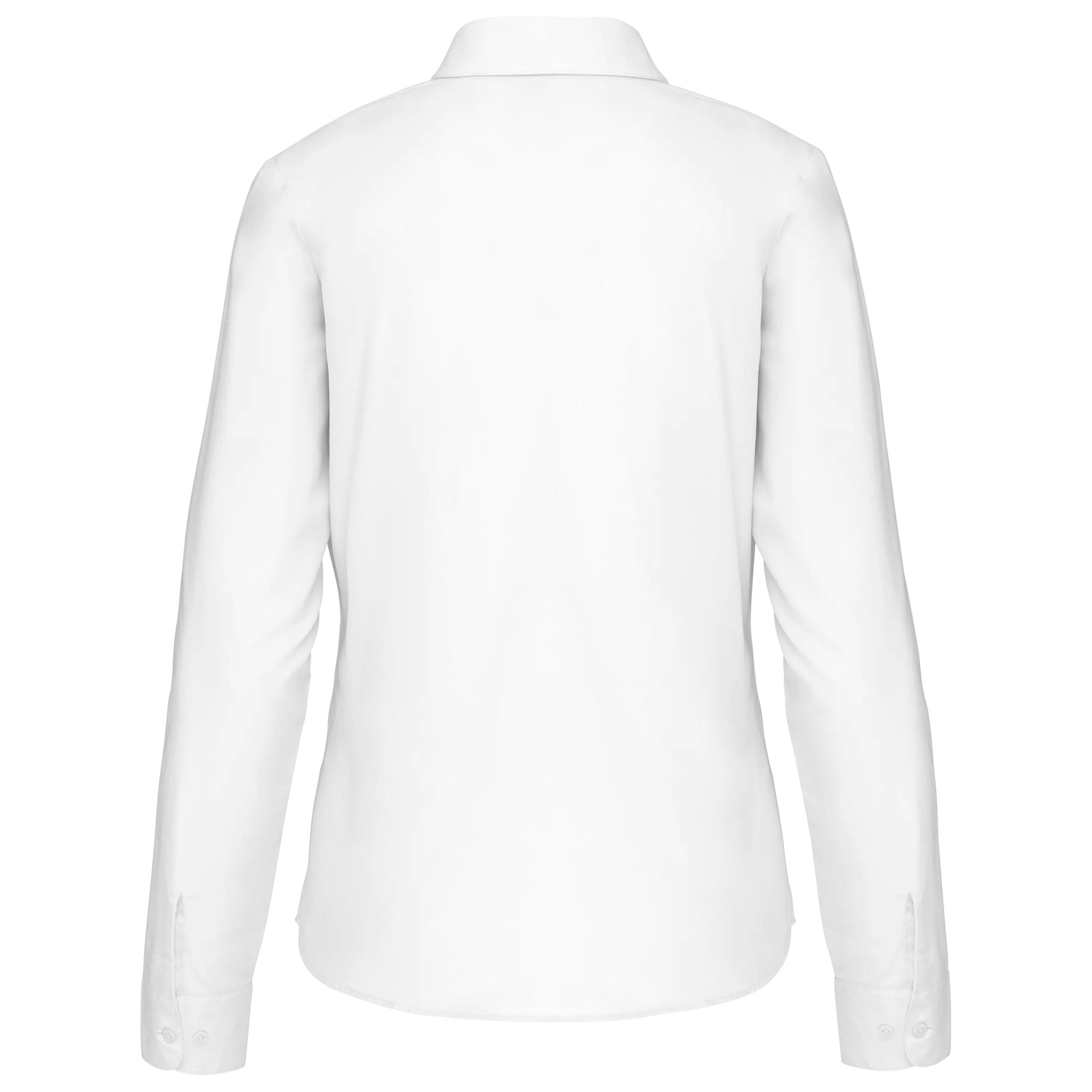 Camisa popelina de polialgodón manga larga mujer