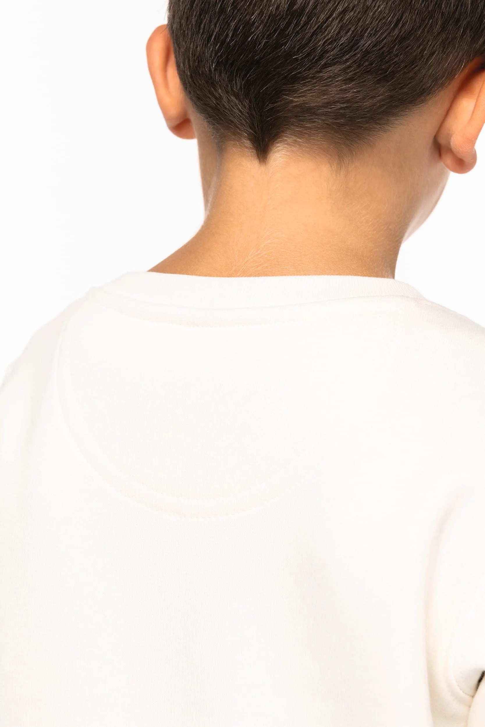 Sudadera ecorresponsable cuello redondo infantil
