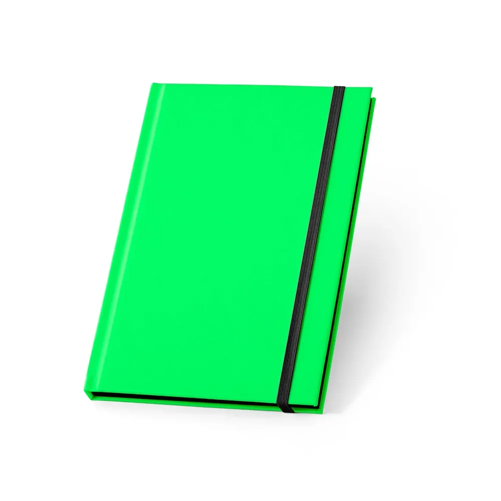 WATTERS. Cuaderno A5 en PU fluorescente con páginas rayadas